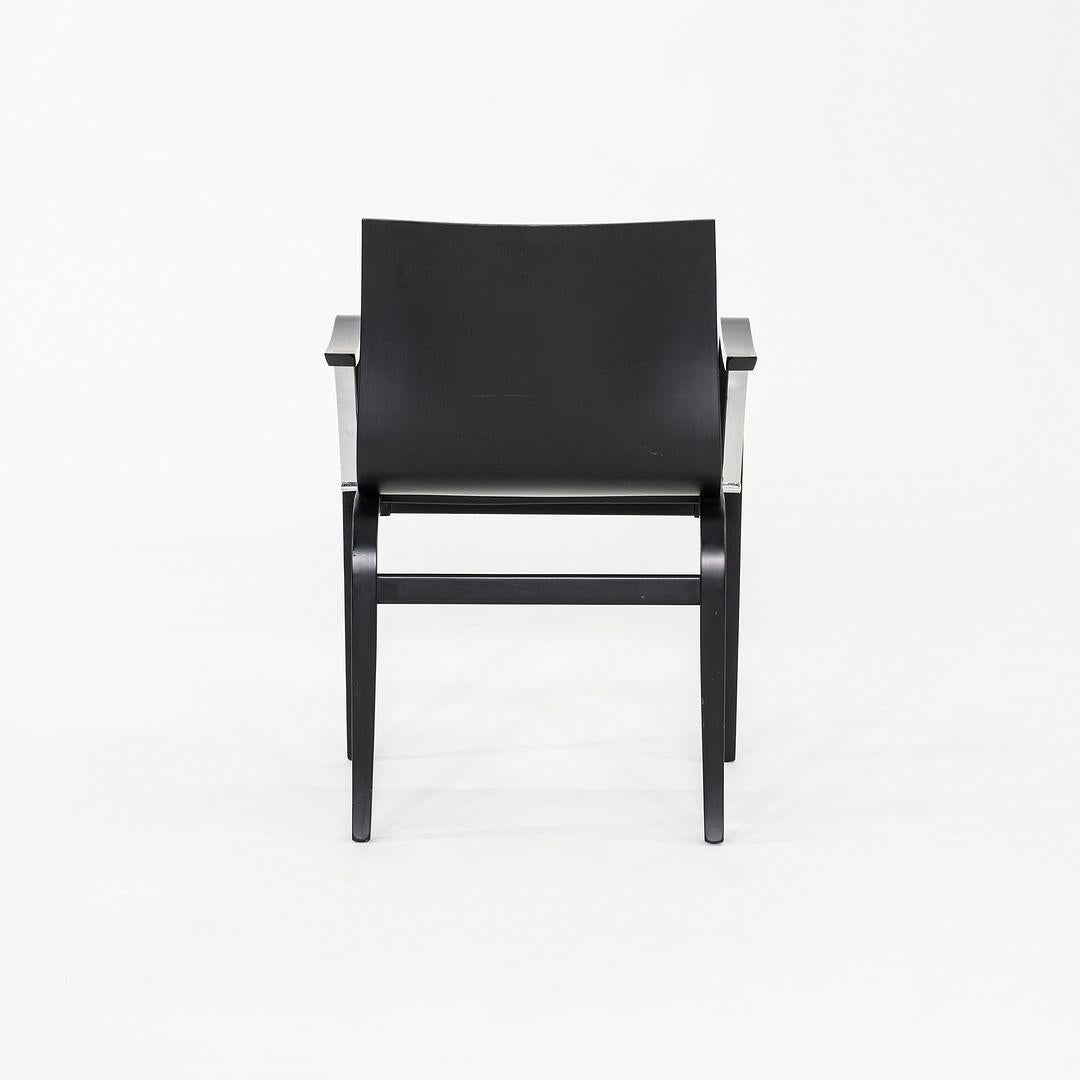 1970 Paire de chaises de salle à manger en bois ébonisé Ginotta par Enrico Franzolini en vente 1