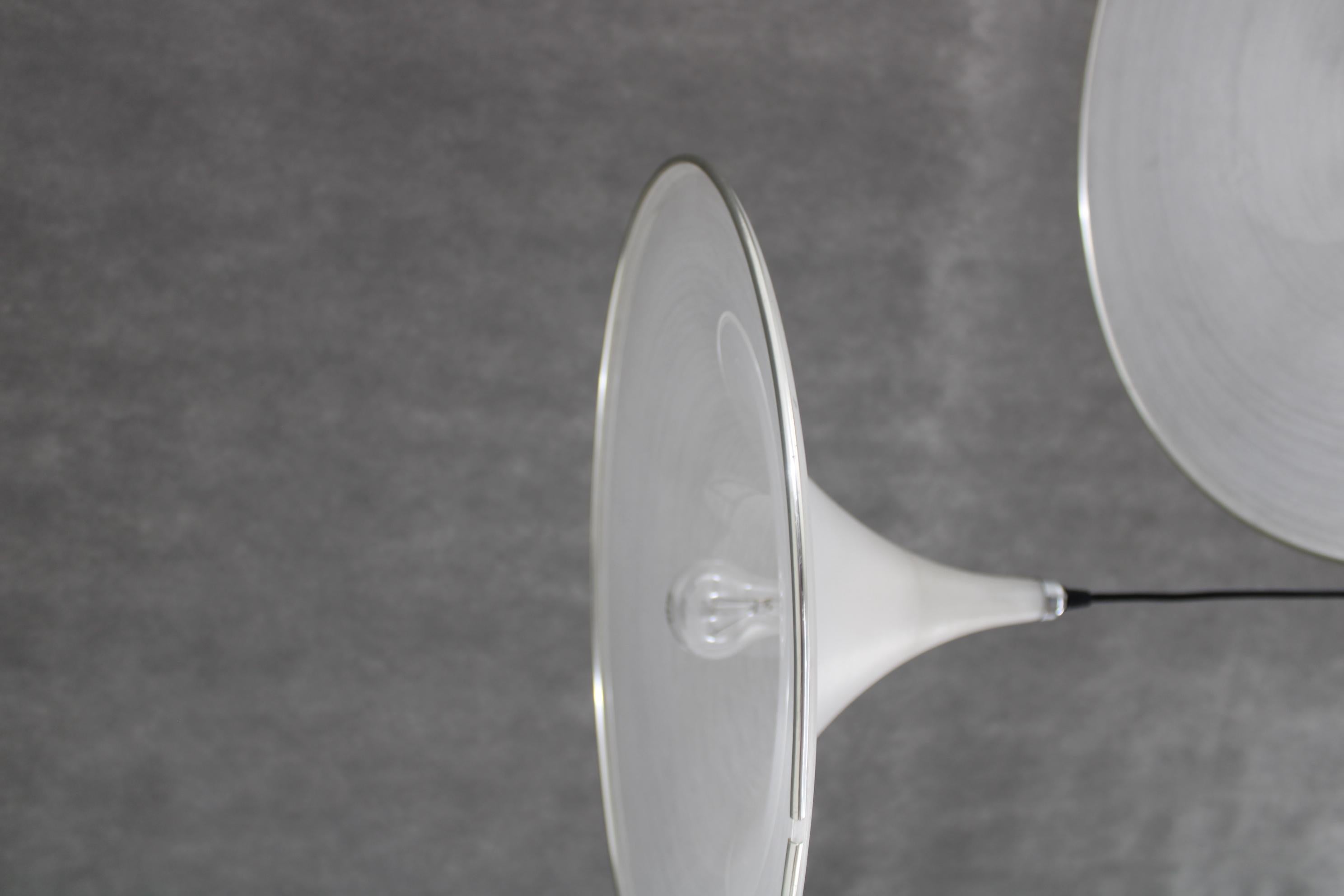 Glass 1970s Pair of Guzzini 