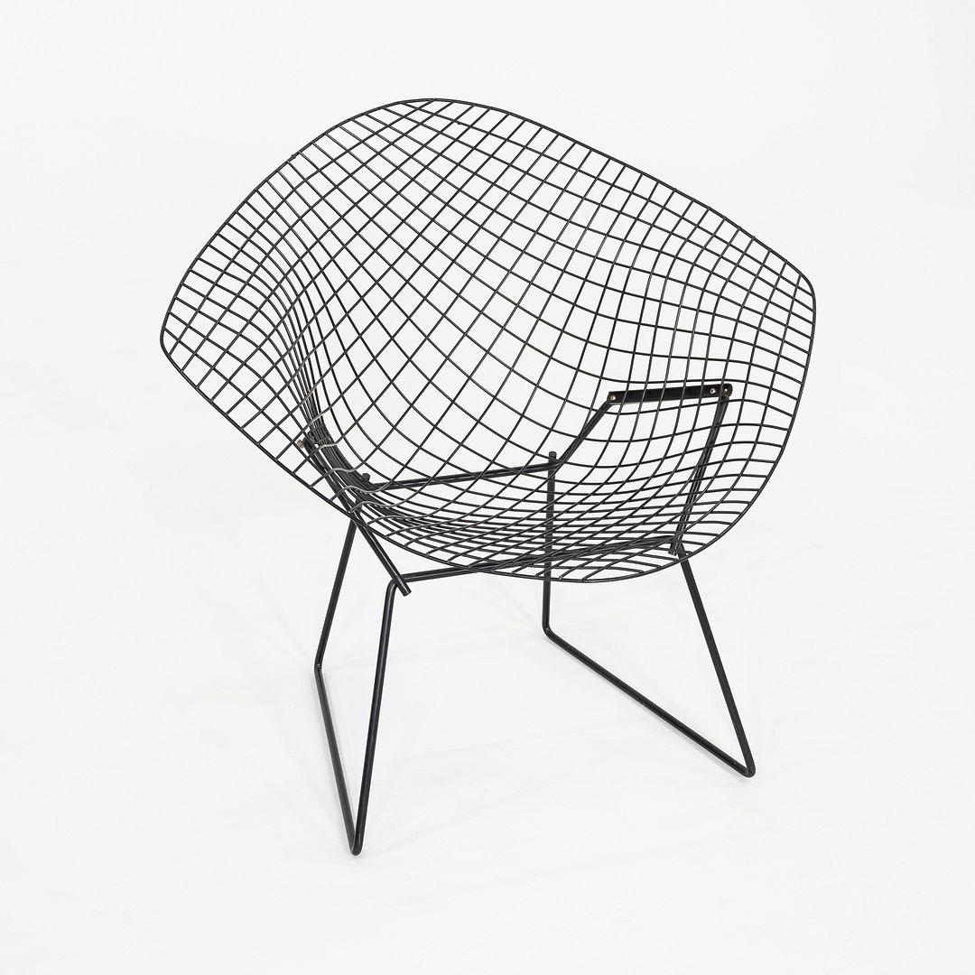 1970 Paire de chaises longues Diamond en noir de Harry Bertoia pour Knoll en vente 5