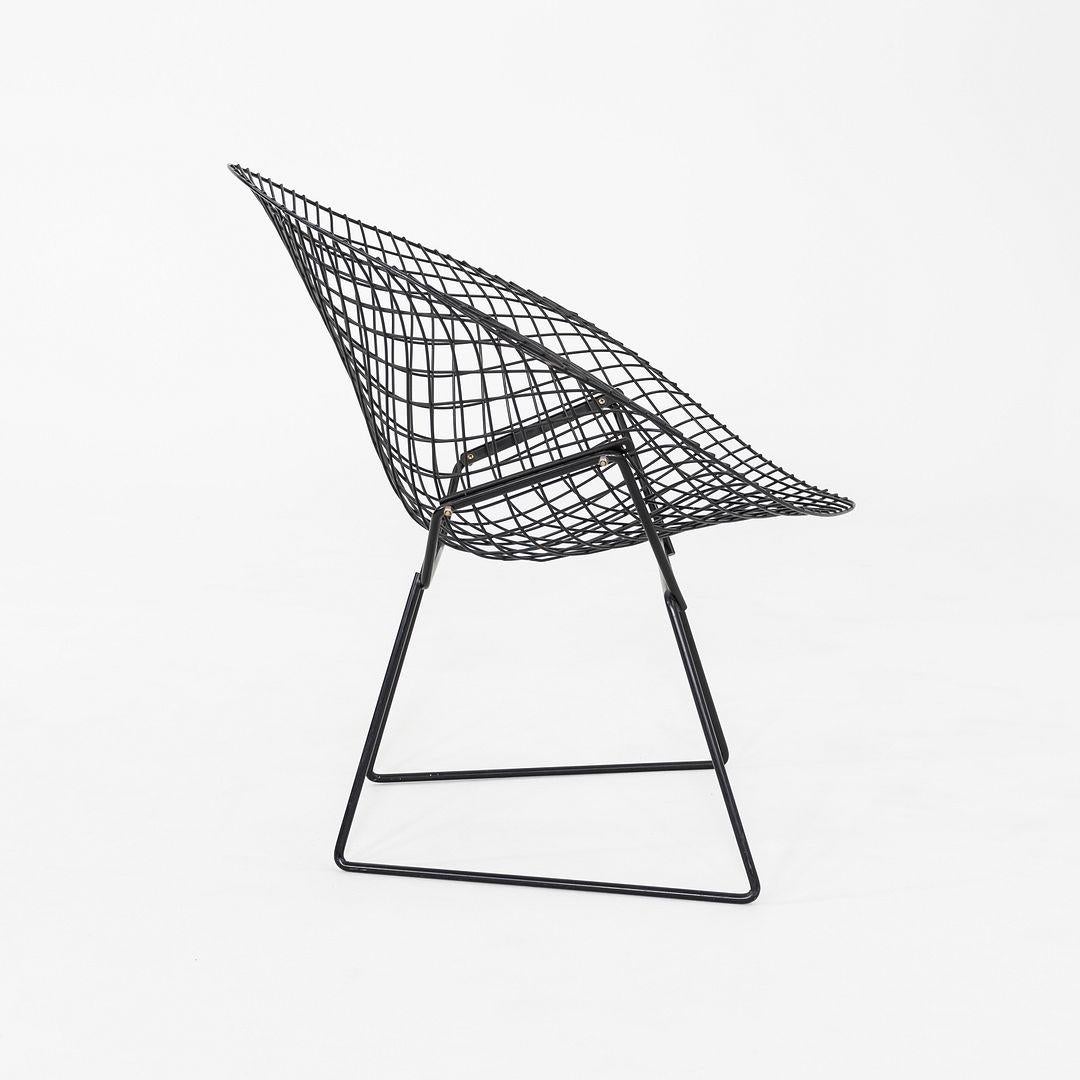 1970 Paire de chaises longues Diamond en noir de Harry Bertoia pour Knoll en vente 1