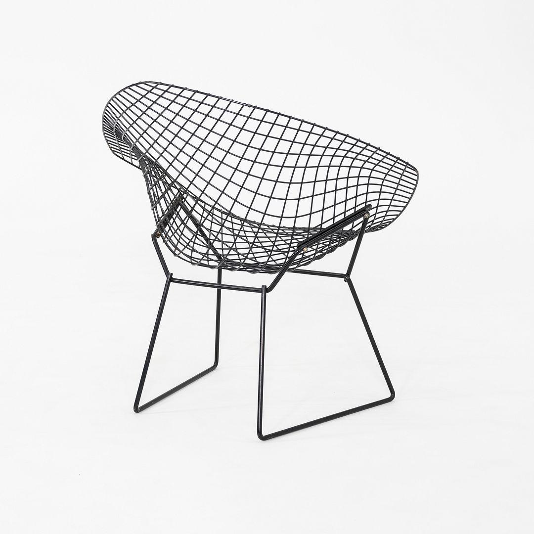 1970 Paire de chaises longues Diamond en noir de Harry Bertoia pour Knoll en vente 2