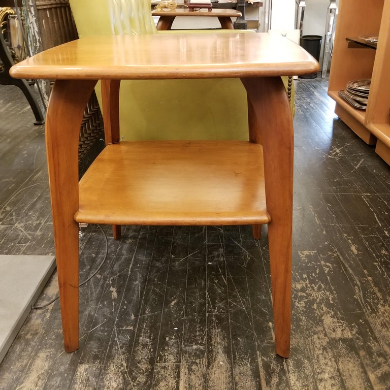 1970s Pair of Heywood Wakefield MidCentury Modern Side Tables at 1stDibs