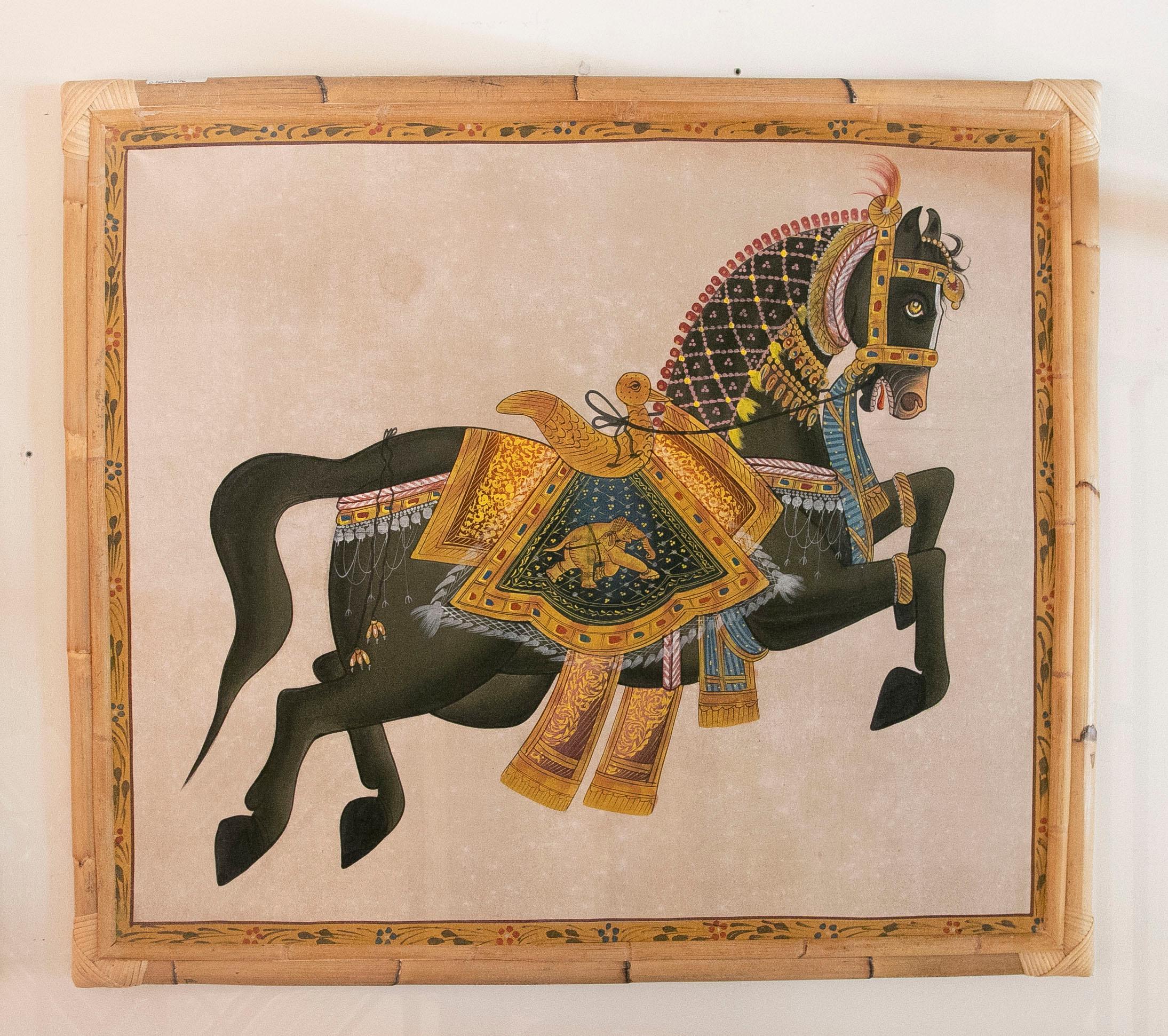 significance of horse camel and elephant painting