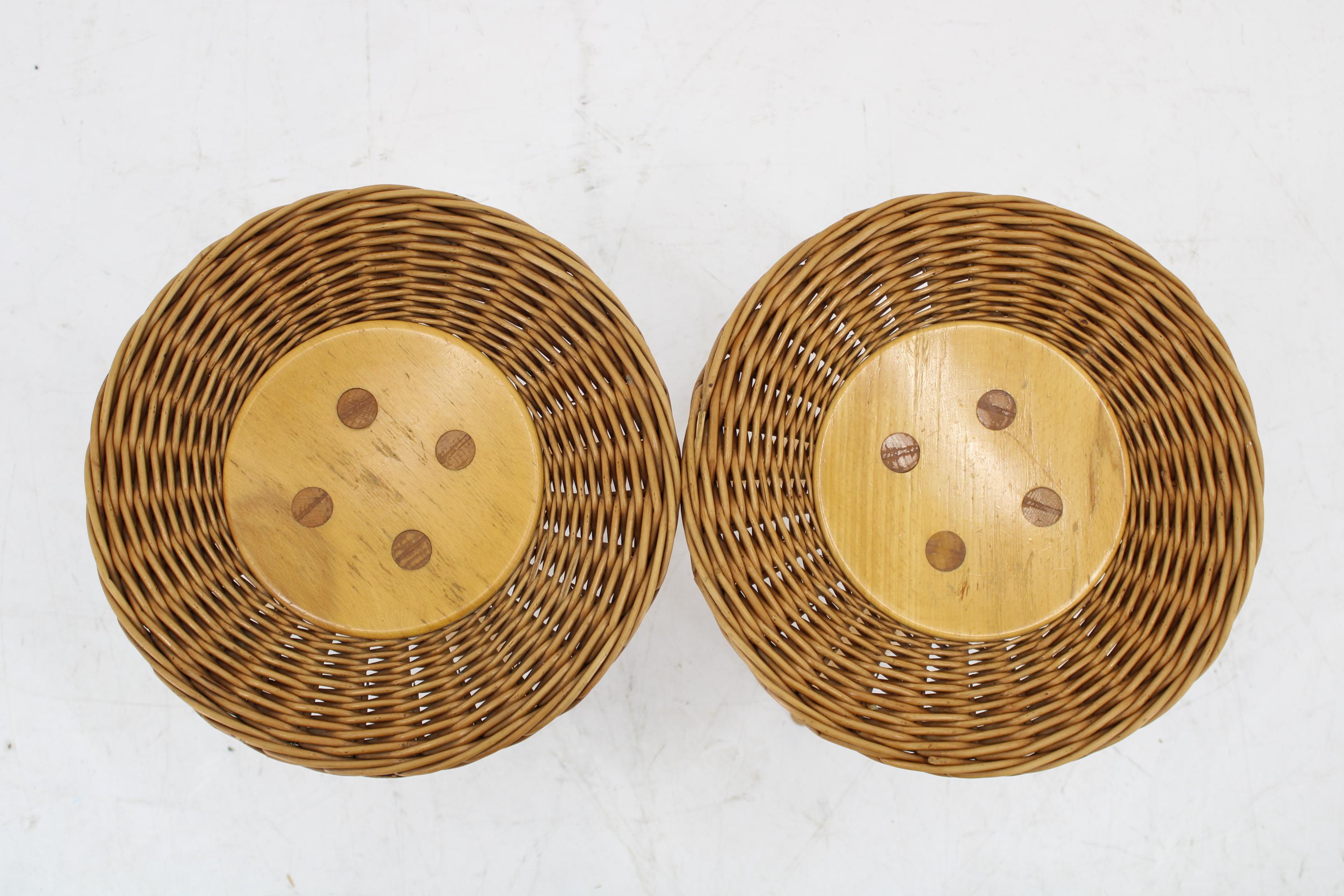 1970s Pair of Jan Kalous Side Tables for ULUV, Czechoslovakia In Good Condition For Sale In Praha, CZ