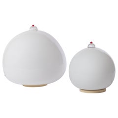 1970s Pair of Lamp, Prod. Leucos, Murano Glass, Italy