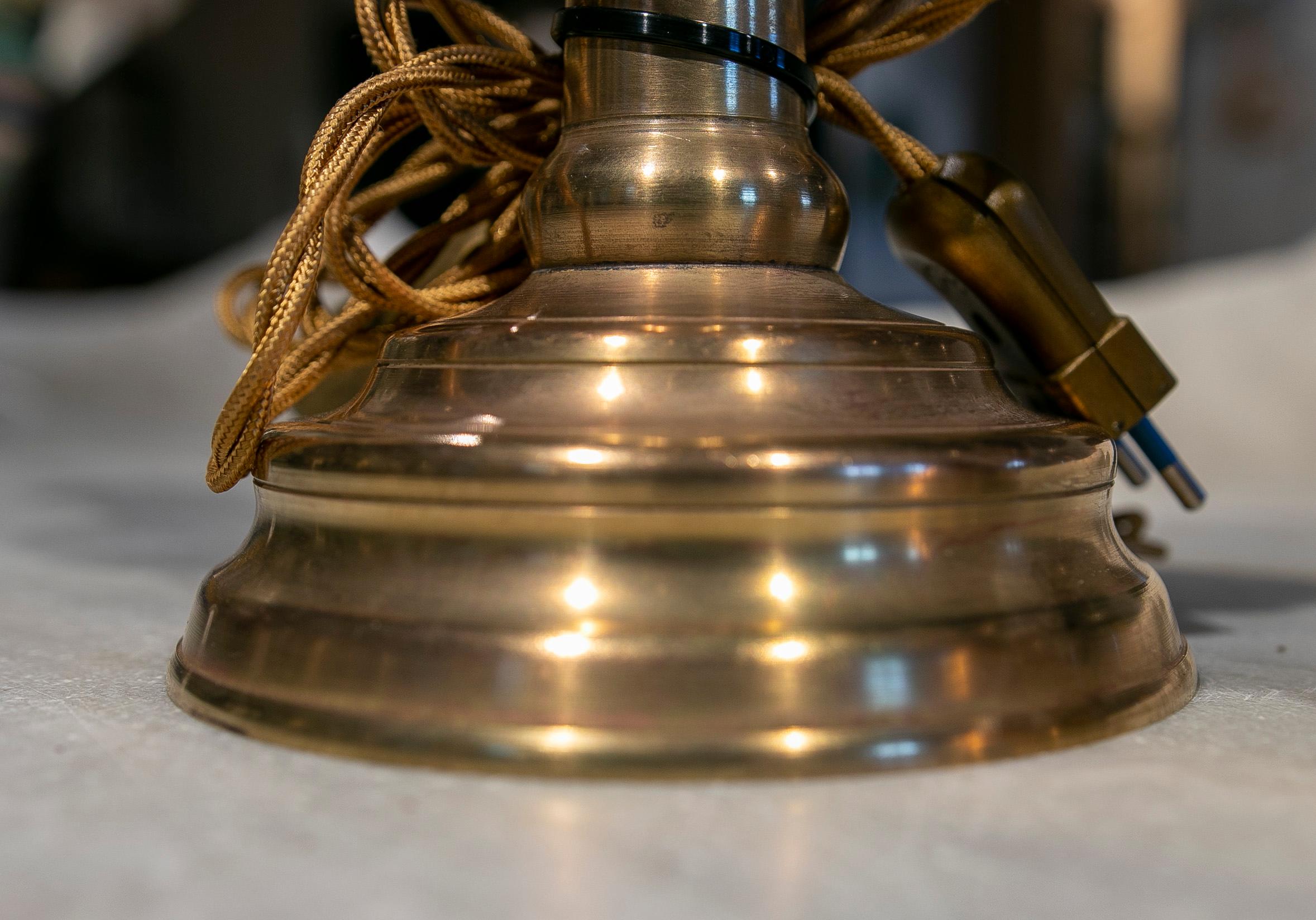 19th Century Pair of Lamps Made with Two Bronze Candlesticks  For Sale 8