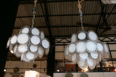 1970s Pair of Lamps Model Disc by Vistosi Murano
