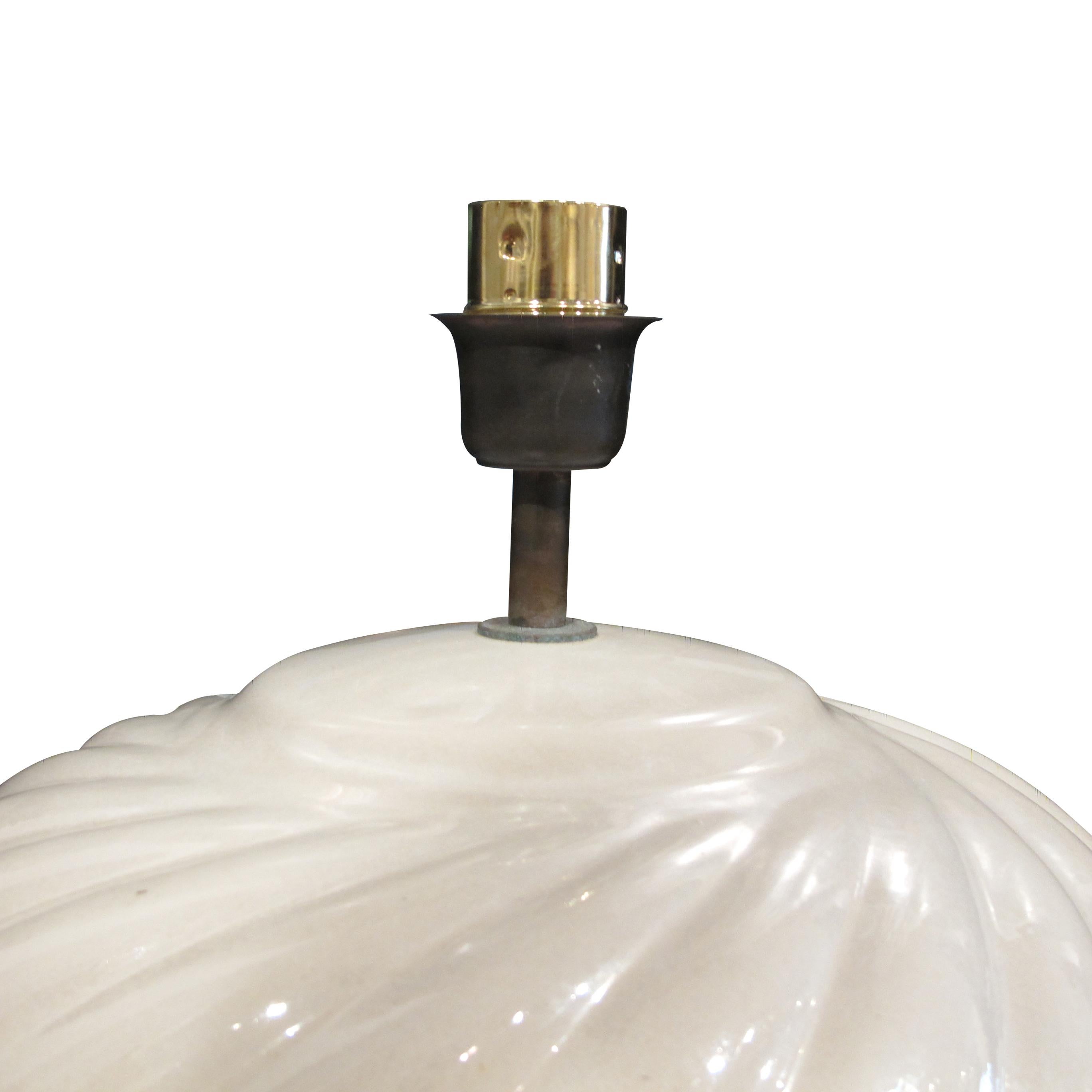 Coppia di grandi lampade da tavolo in ceramica smaltata degli anni '70 di Tommaso Barbi, Italia In condizioni buone in vendita a London, GB