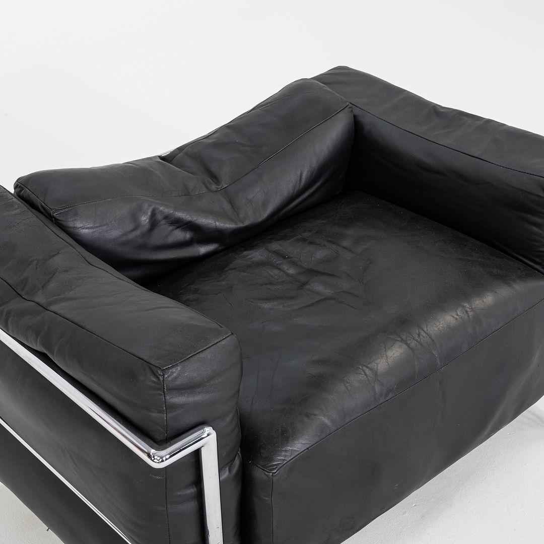 1970s Pair of Le Corbusier Jeanneret Perriand Cassina LC3 Club Lounge Chairs For Sale 3