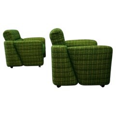 1970s , Pair of Mid-Century Modern Armchairs , Italy