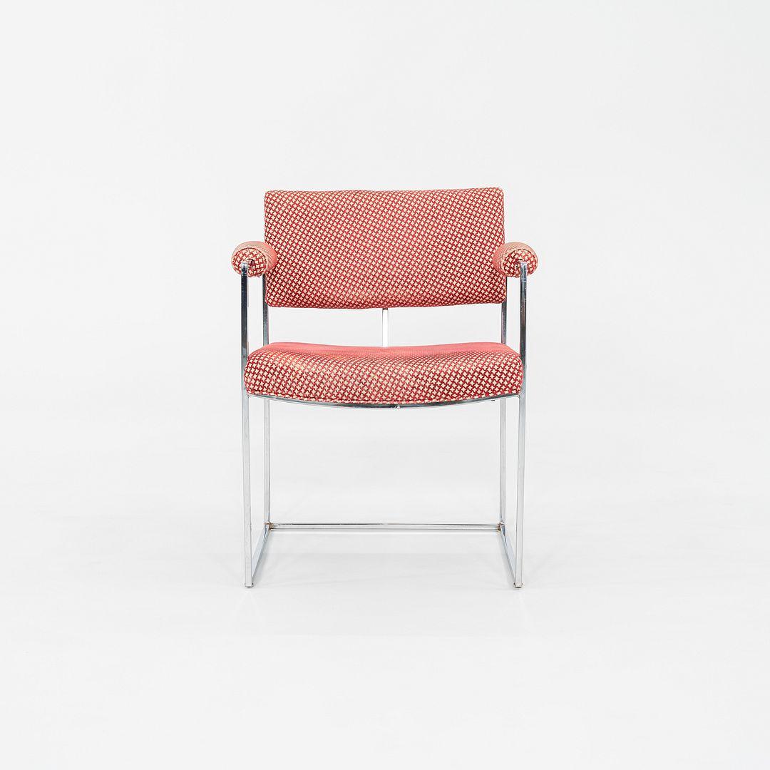 Moderne 1970 Paire de chaises Milo Baughman pour Thayer Coggin 1188 en tissu et chrome en vente