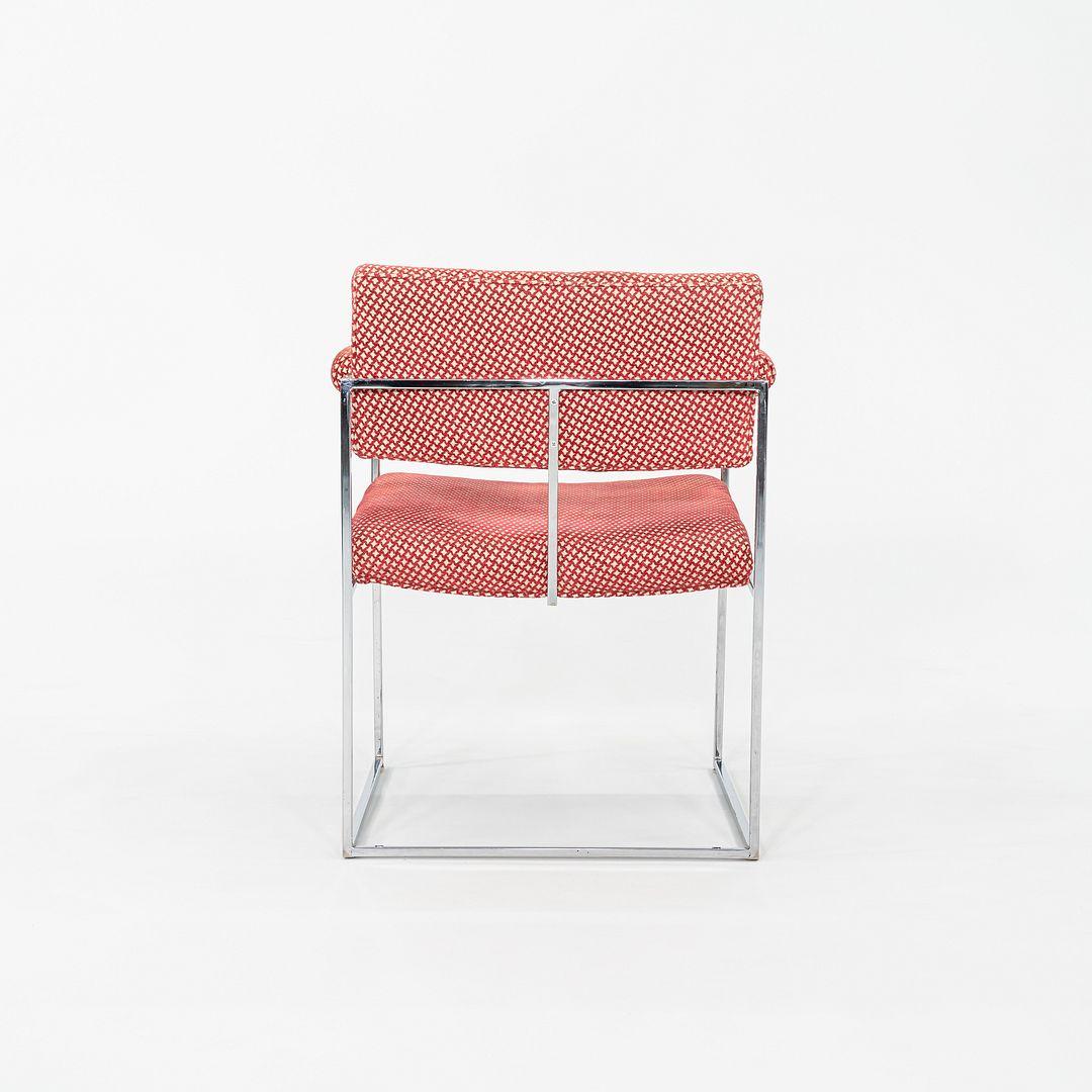 1970 Paire de chaises Milo Baughman pour Thayer Coggin 1188 en tissu et chrome en vente 1