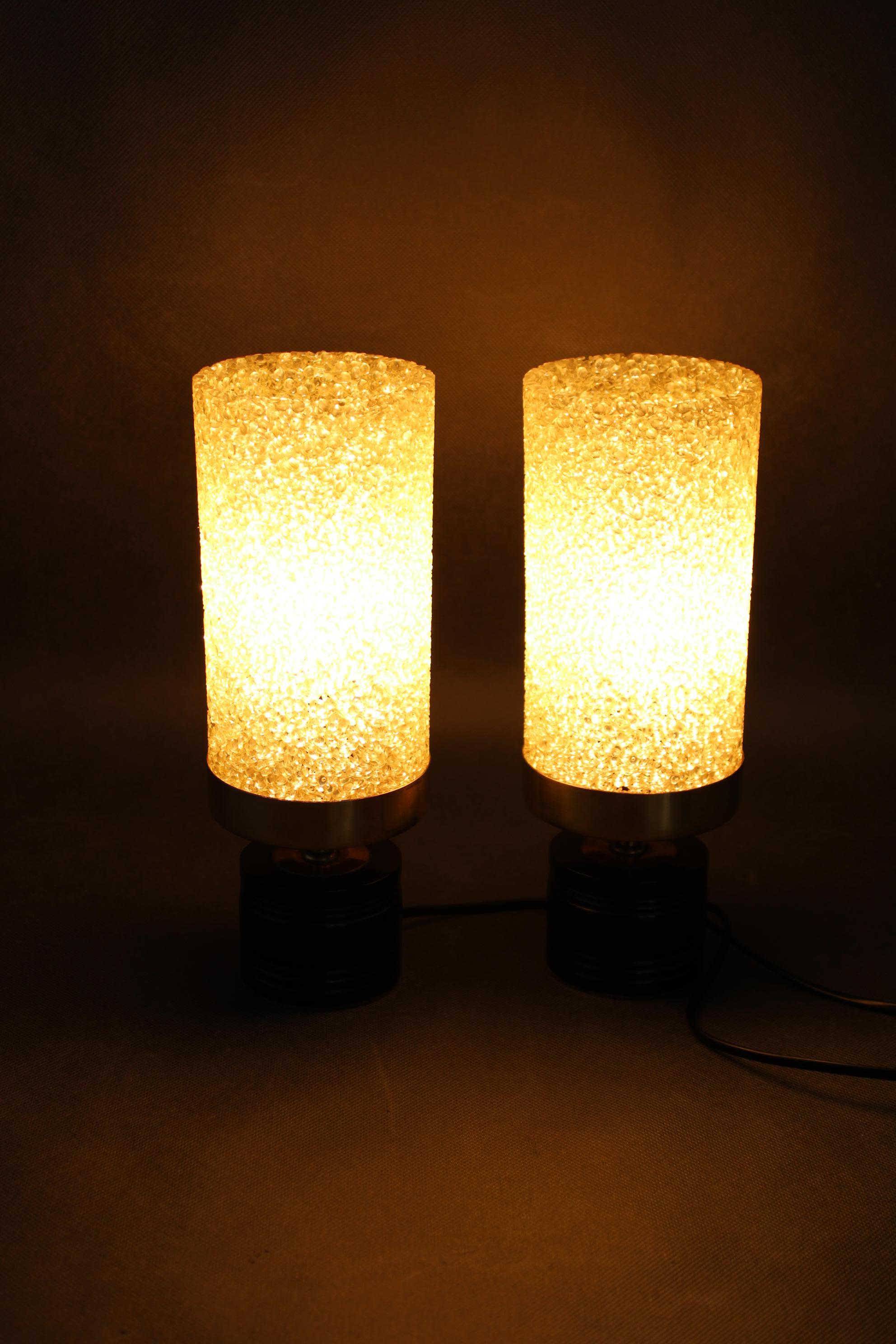 Paire de lampes de nuit des années 1970, Allemagne en vente 3