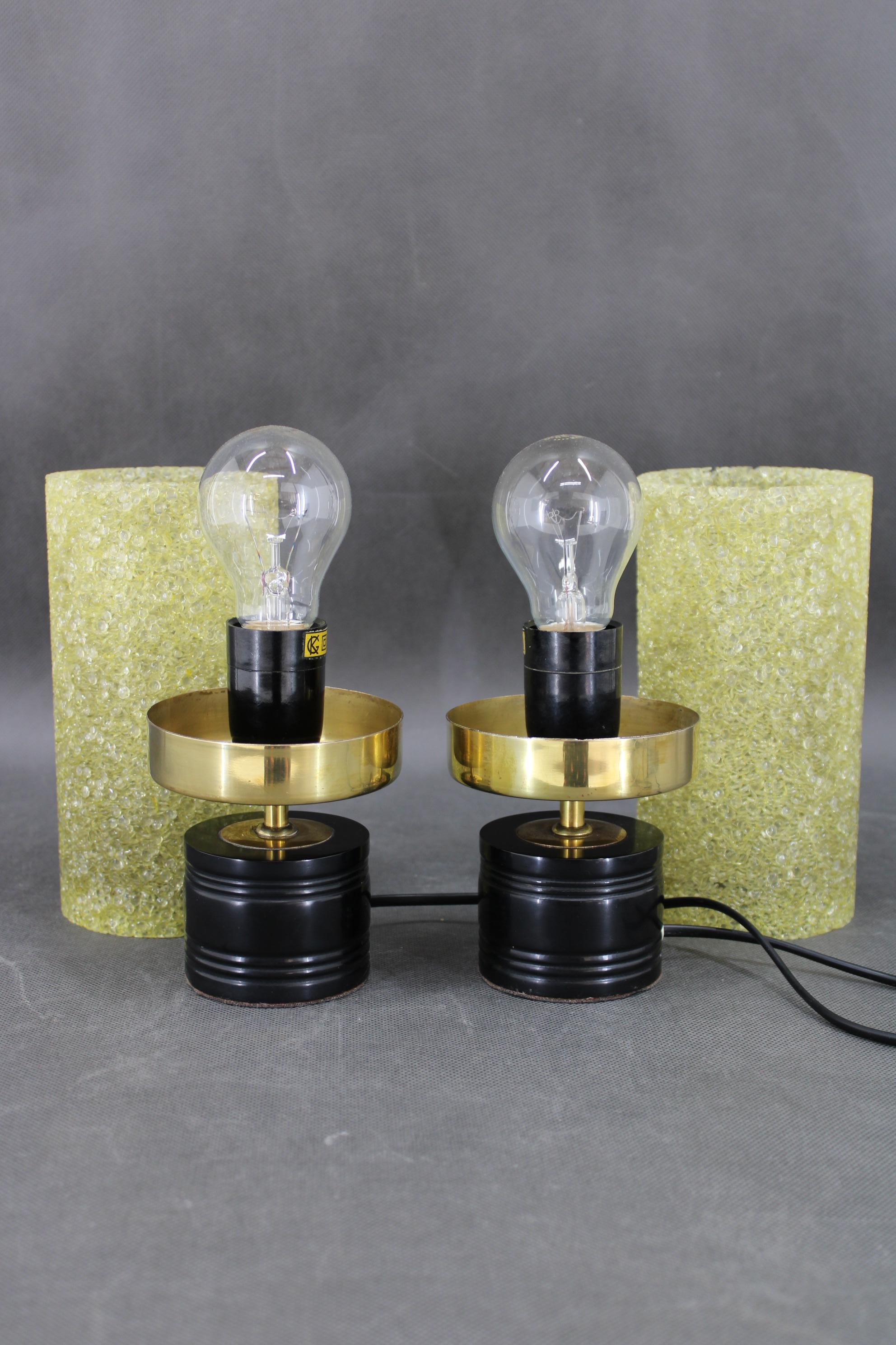 Fin du 20e siècle Paire de lampes de nuit des années 1970, Allemagne en vente