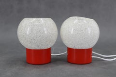 1970s Pair of Nightstands Lamps by Pokrok Zilina, Czechoslovakia
