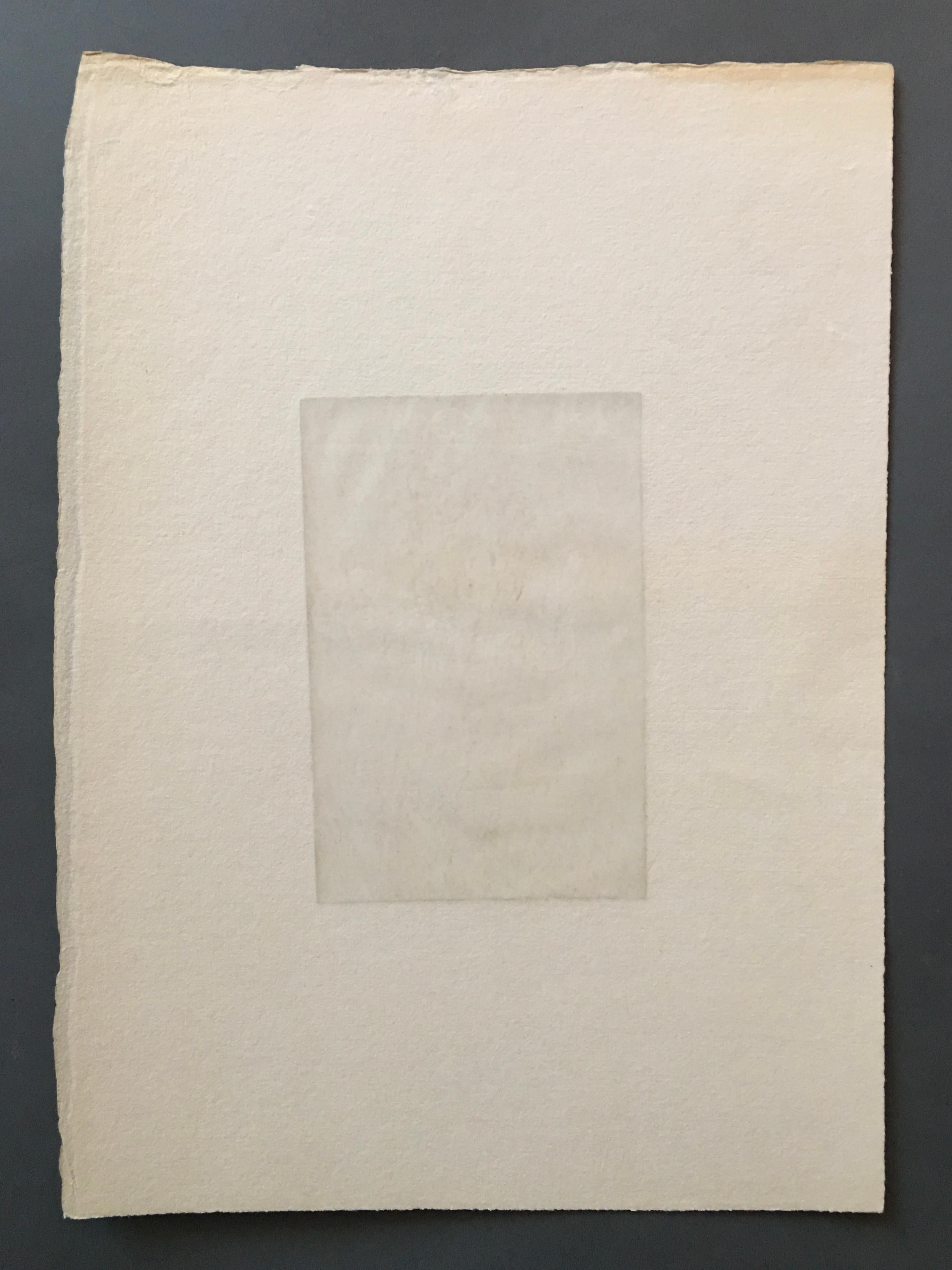 Modern Pair of Oriental Numbered and Signed Etching For Sale 5