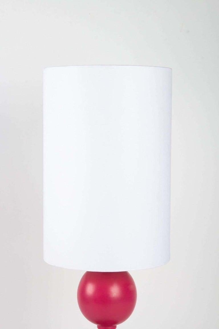 French 1970s Pair of Philippe Barbier Lamp Signed For Sale