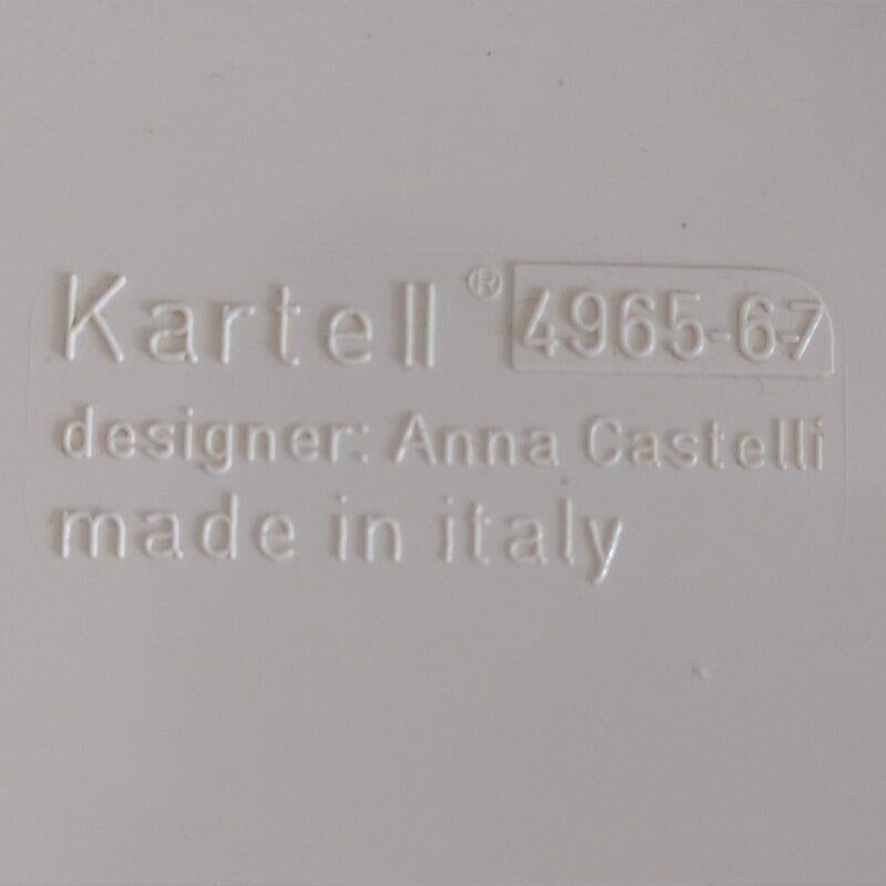 Late 20th Century 1970s pair of  Plastic Modular Cabinets by Anna Castelli Ferrieri for Kartell For Sale