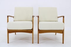 1970s Pair of Restored Armchairs by Drevotvar, Czechoslovakia