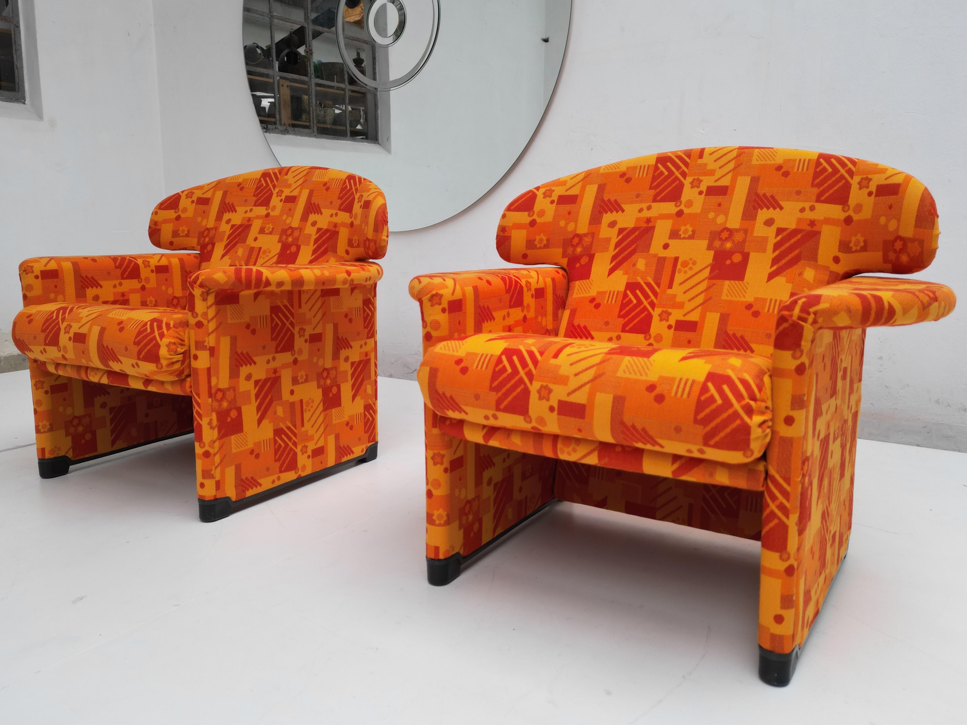 Late 20th Century 1970's Pair of 'Ronda  Lounge Armchairs  By Tobia & Afra Scarpa for Casas, Spain For Sale