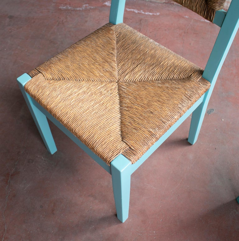 1970s Pair of Spanish Traditional Andalusian Bulrush Chairs For Sale at ...