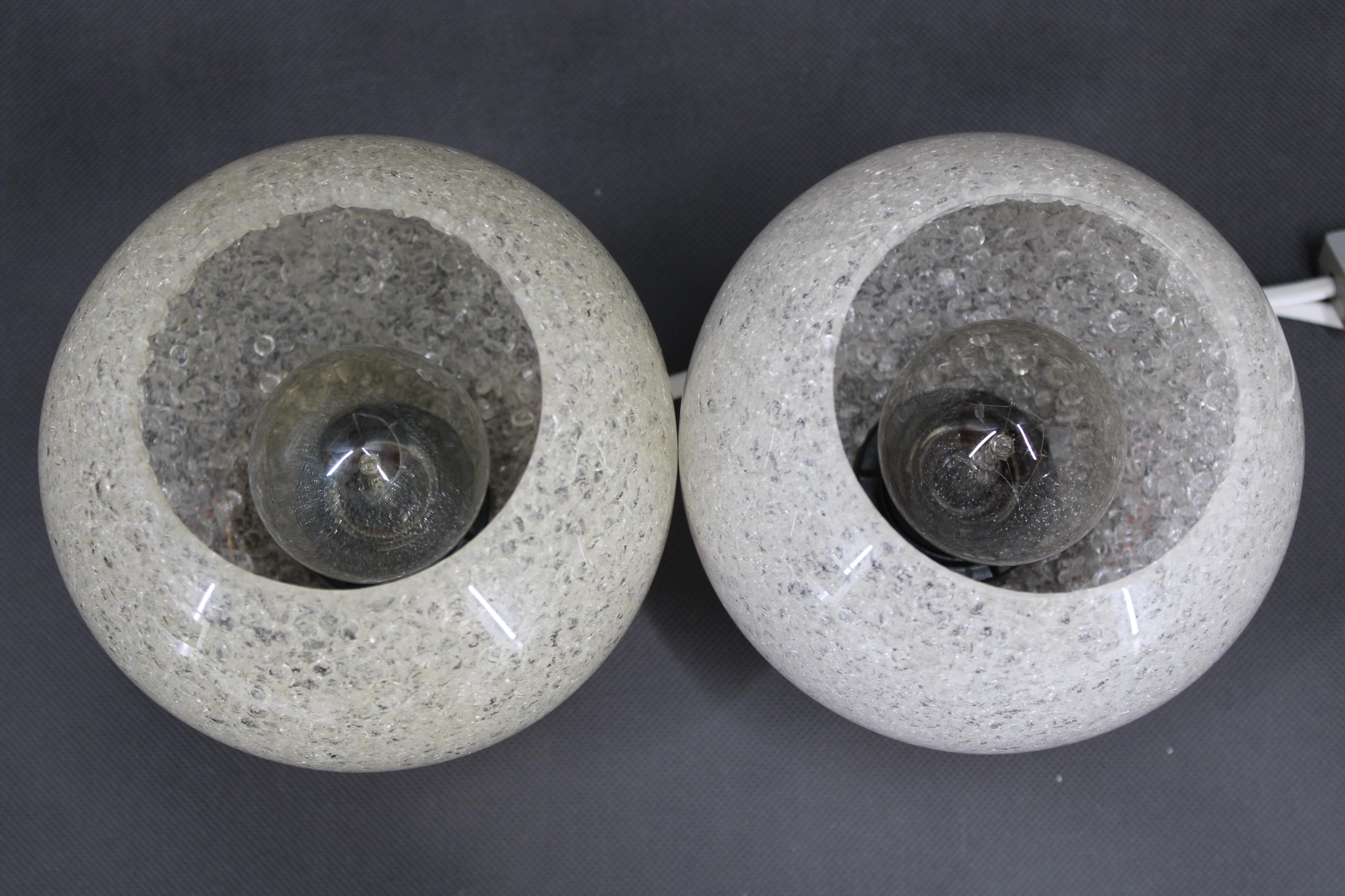1970s Pair of Table lamps by Pokrok Zilina, Czechoslovakia In Good Condition For Sale In Praha, CZ