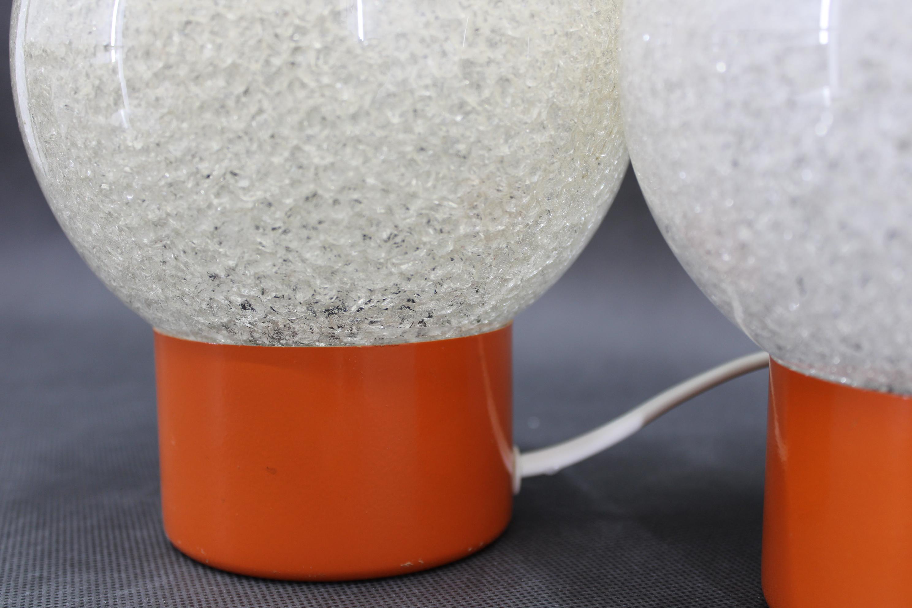 Late 20th Century 1970s Pair of Table lamps by Pokrok Zilina, Czechoslovakia For Sale