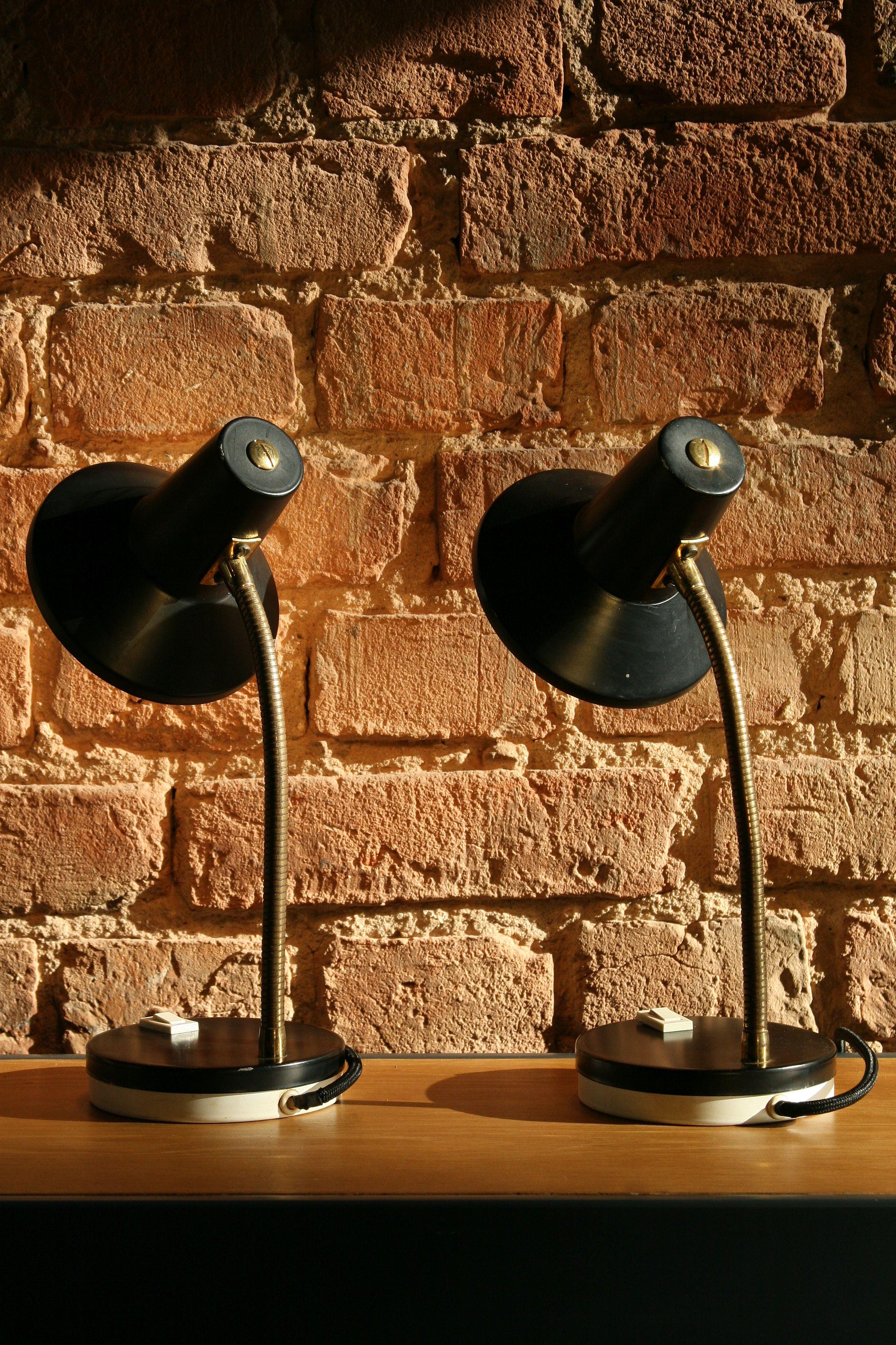 Mid-Century Modern 1970s Pair of Table Lamps For Sale