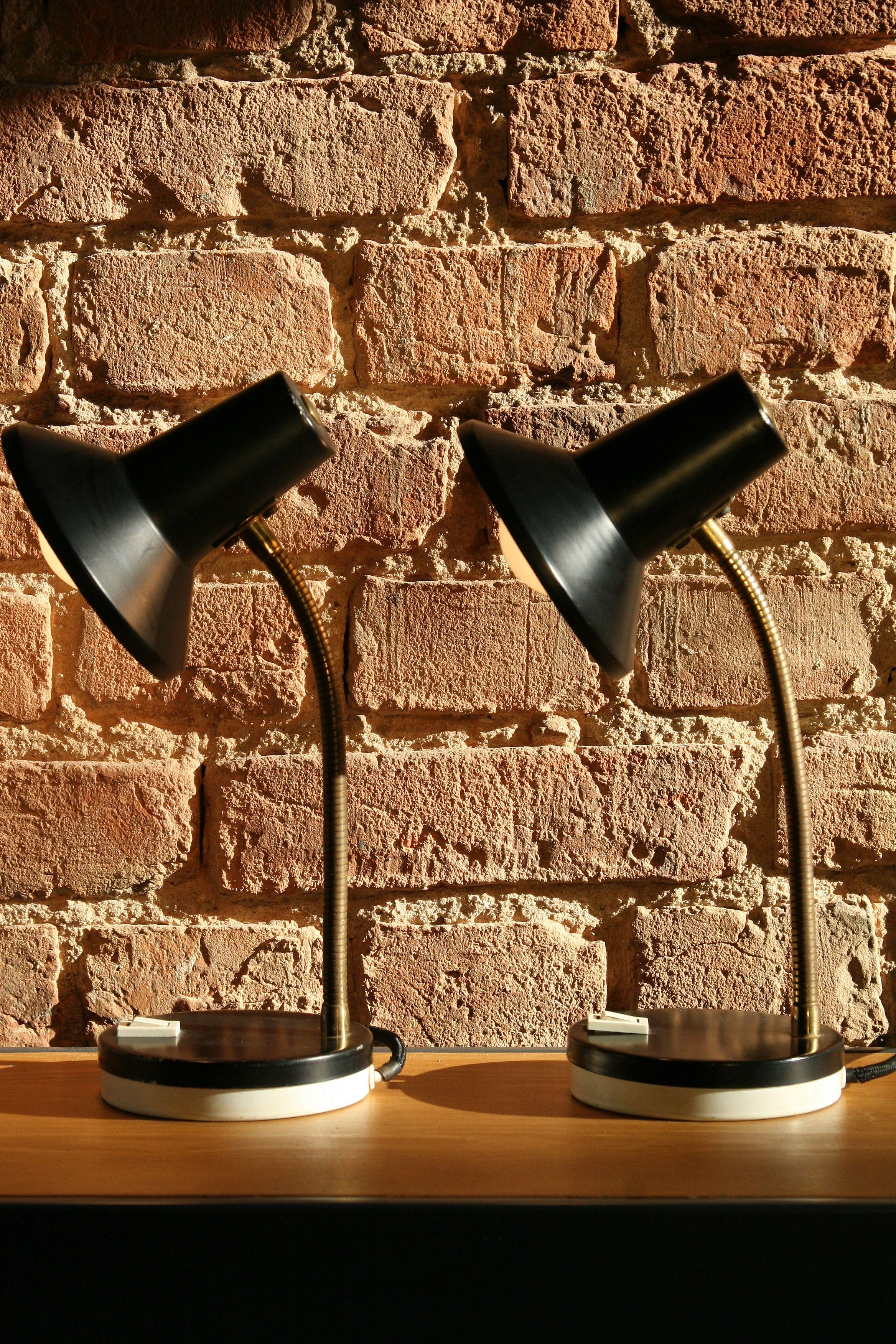 German 1970s Pair of Table Lamps For Sale