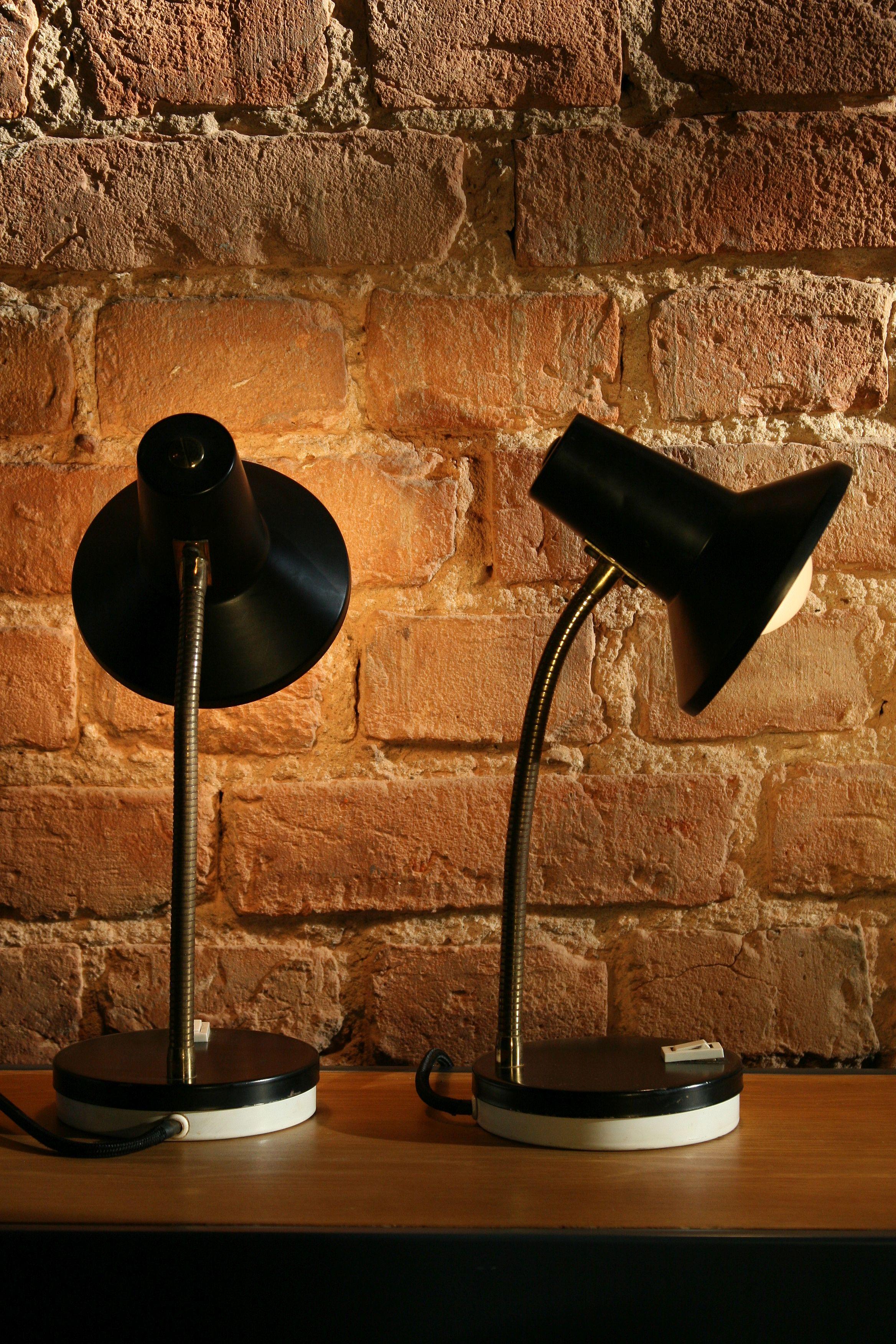 1970s Pair of Table Lamps In Excellent Condition For Sale In Warsaw, PL
