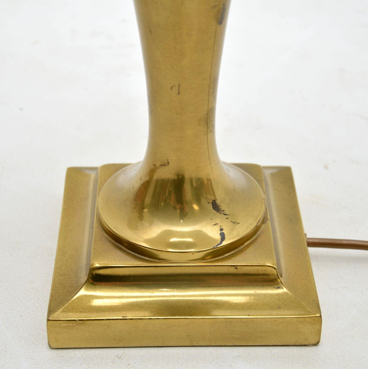 1970s Pair of Vintage Brass Table Lamps en vente 1