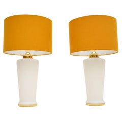 1970s Pair of Vintage Italian Murano Glass Table Lamps