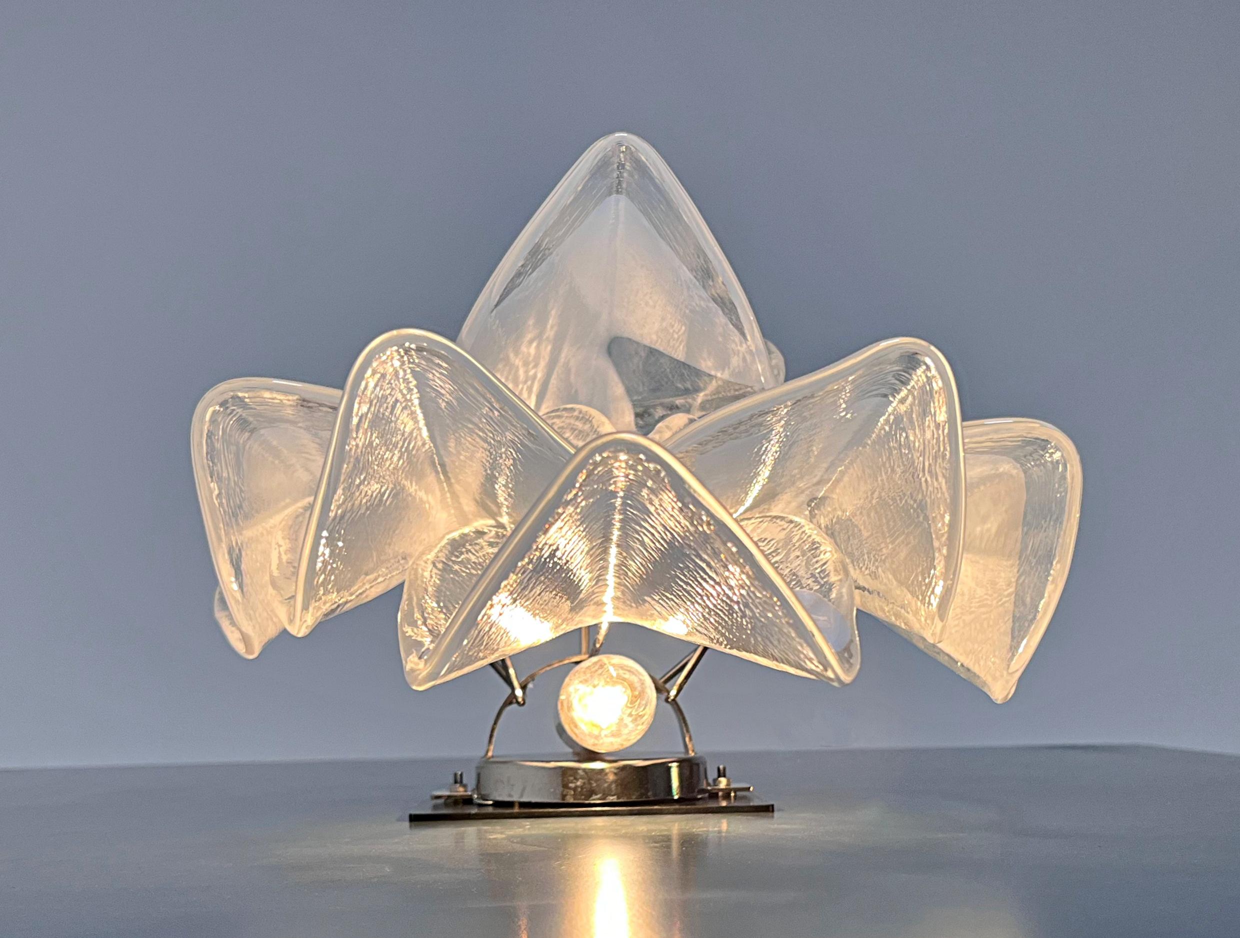 1970 Paire de Vintage Italian Murano Wall Lights, 12 