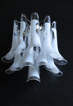 1970s Pair of Vintage Italian Murano Wall Lights in the Manner of Mazzega