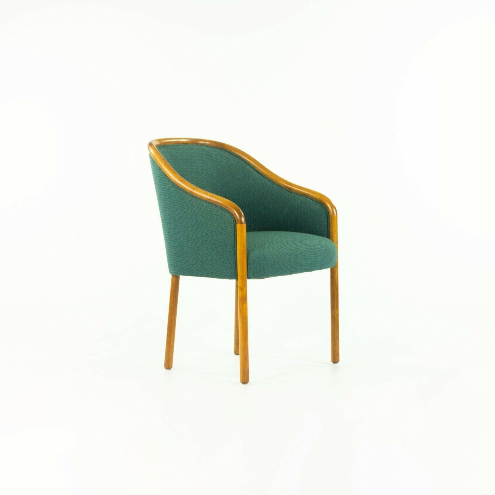 Paar Ward Bennett für Brickel Associates Sessel aus grünem Stoff, 1970er Jahre (Moderne) im Angebot