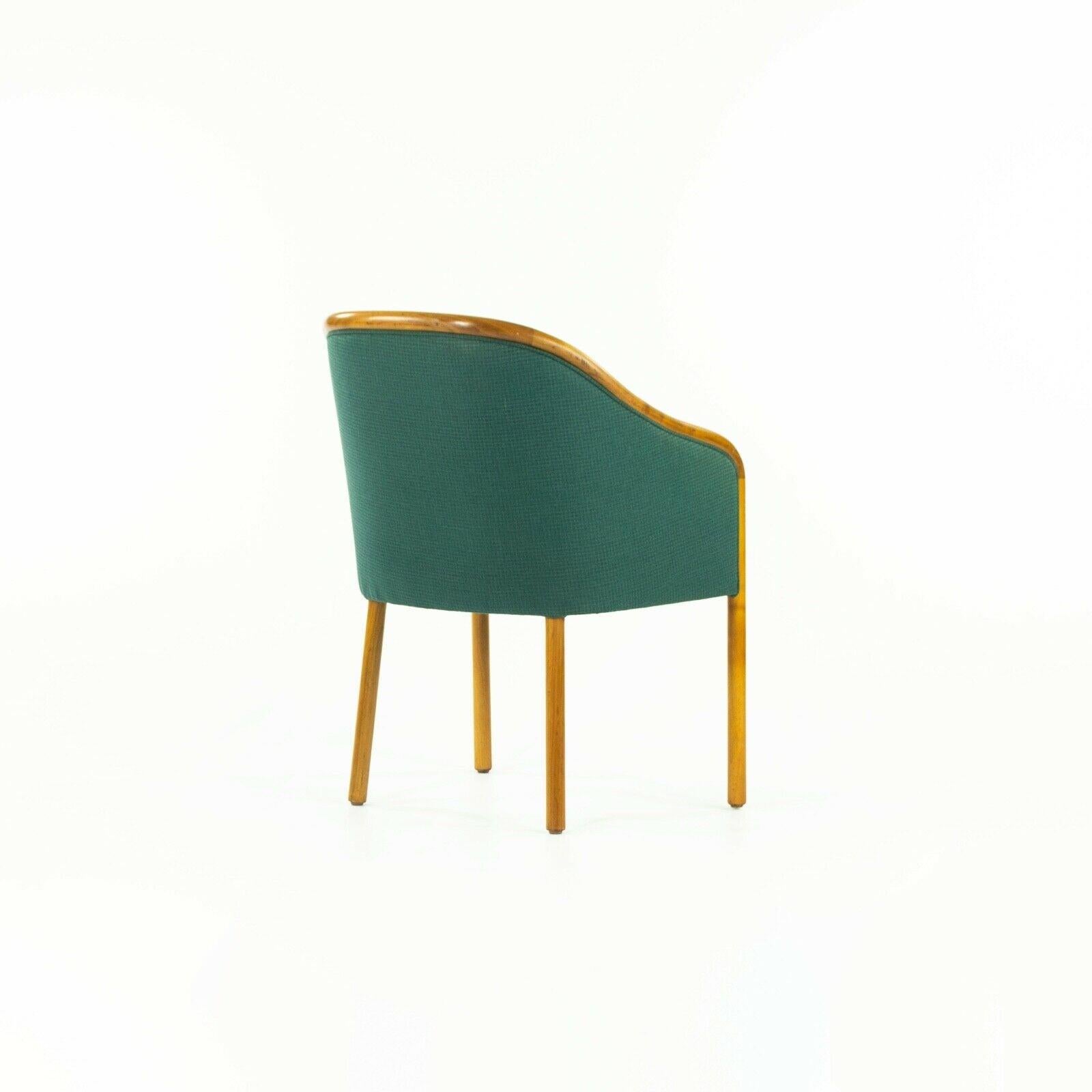 Paire de fauteuils Ward Bennett pour Brickel Associates des années 1970 en tissu vert Bon état - En vente à Philadelphia, PA