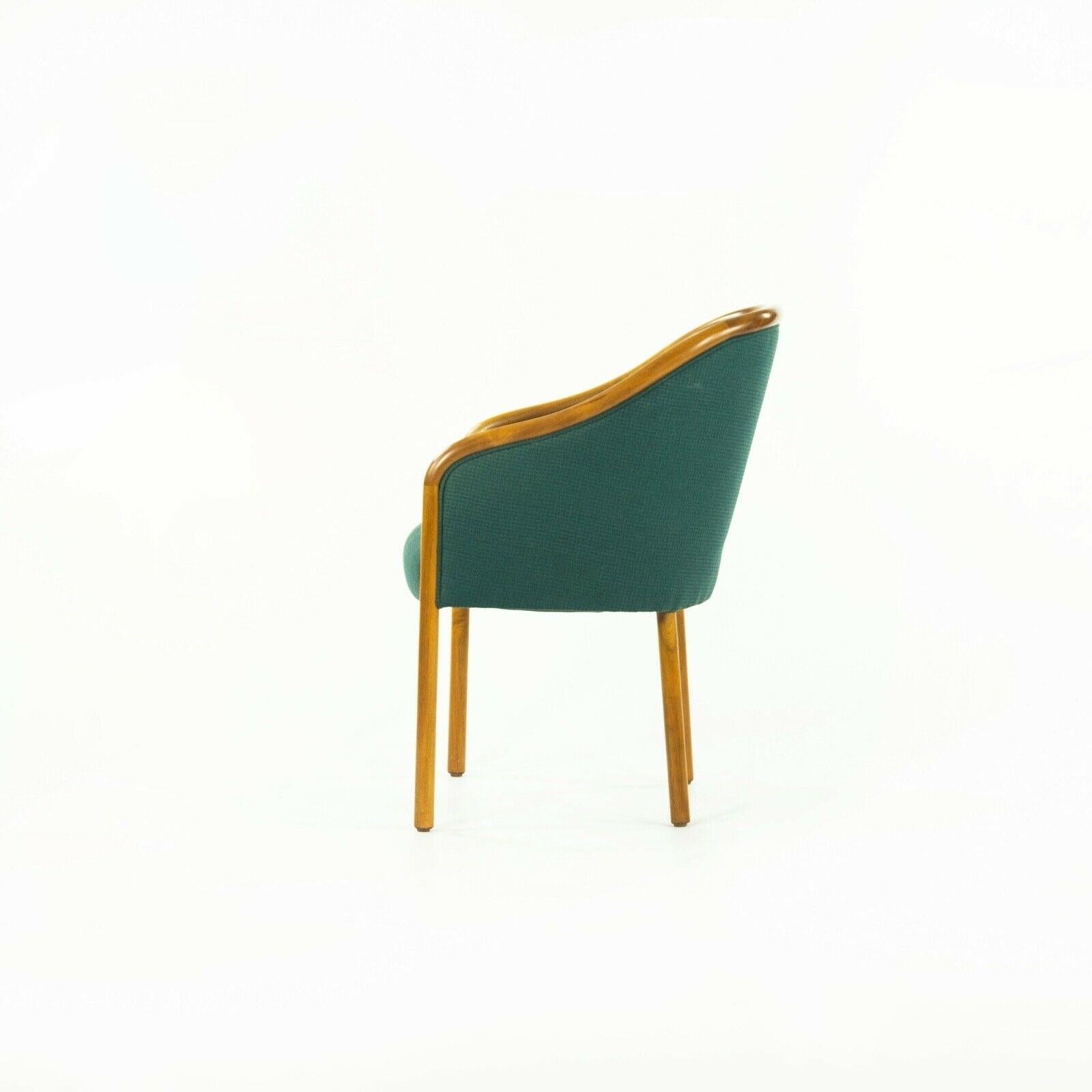 Paire de fauteuils Ward Bennett pour Brickel Associates des années 1970 en tissu vert en vente 1