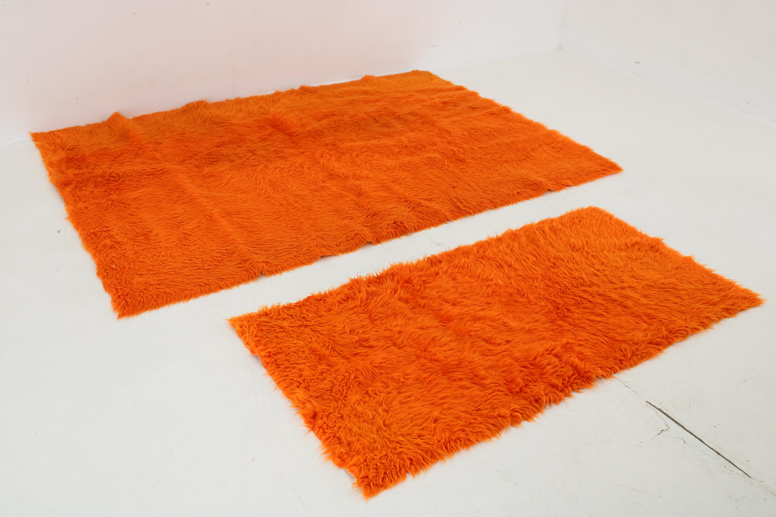 Danois Paire de tapis en laine des années 1970, Danemark en vente