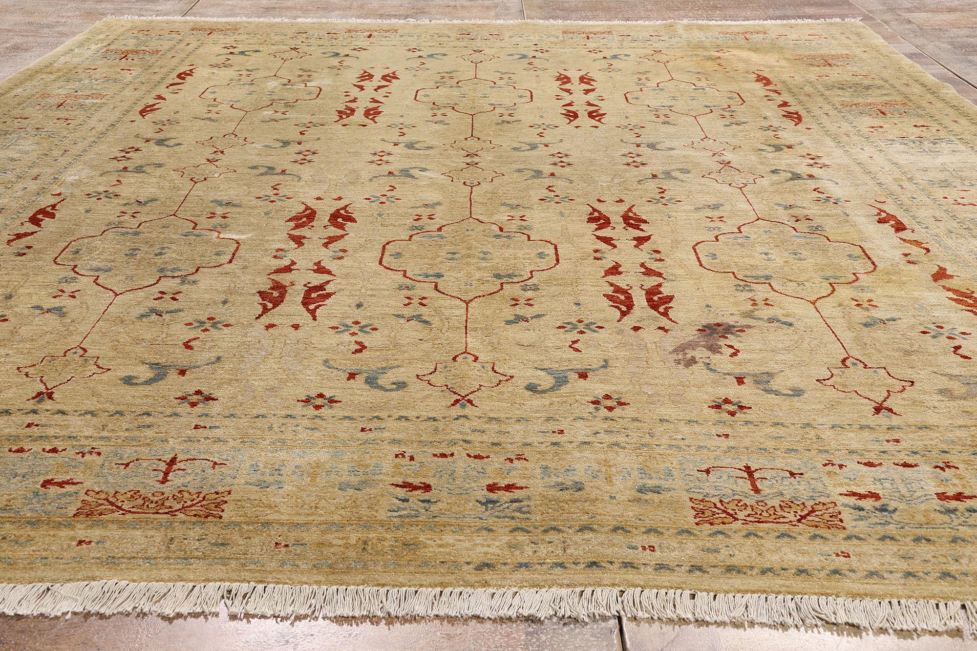 Pakistanischer Teppich aus den 1970er Jahren mit traditionellem Stil (20. Jahrhundert) im Angebot