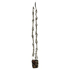1970s Pal Kepenyes Brutalist Brass Necklace