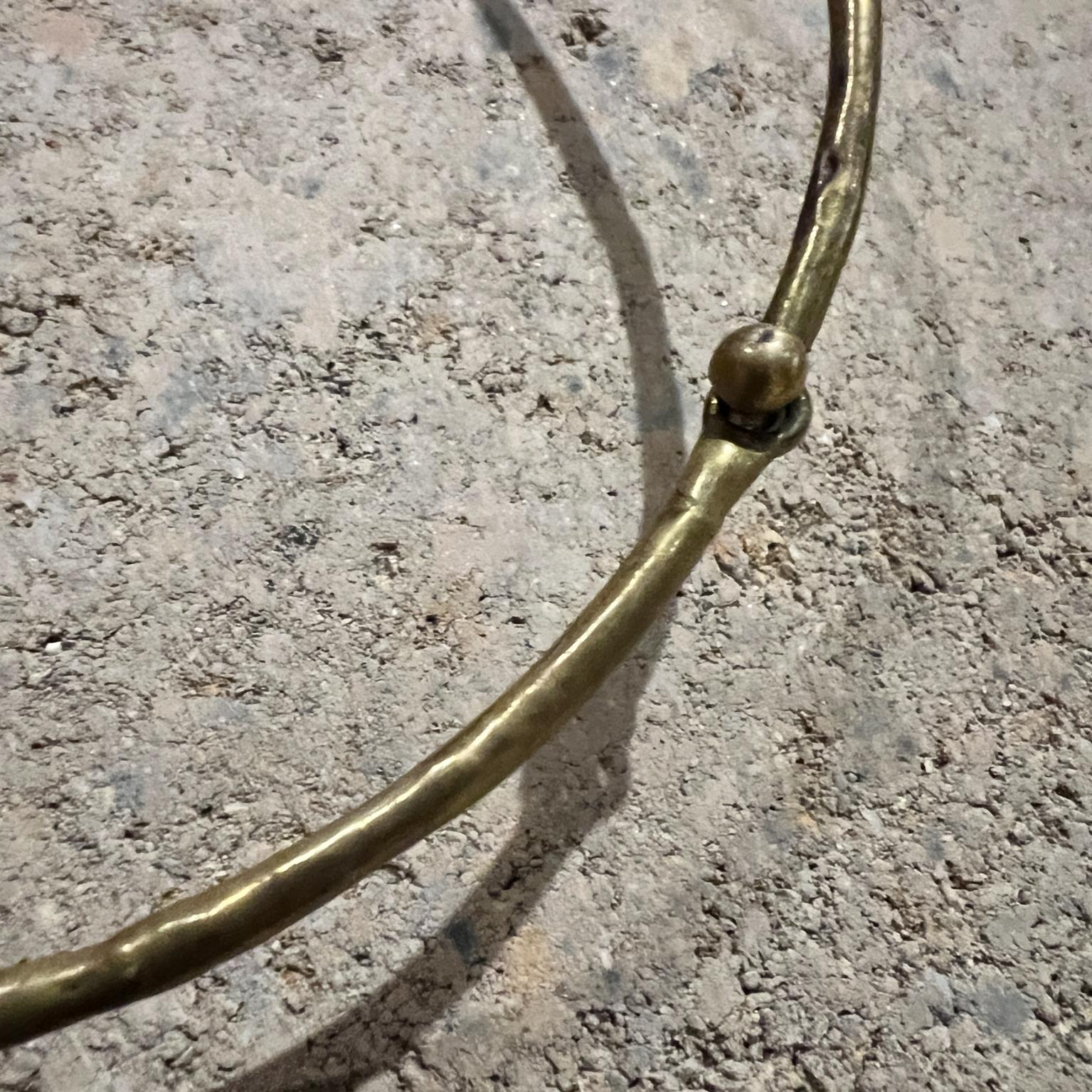 1970s Pal Kepenyes Brutalist Brass Necklace Milagros Series In Good Condition For Sale In Chula Vista, CA