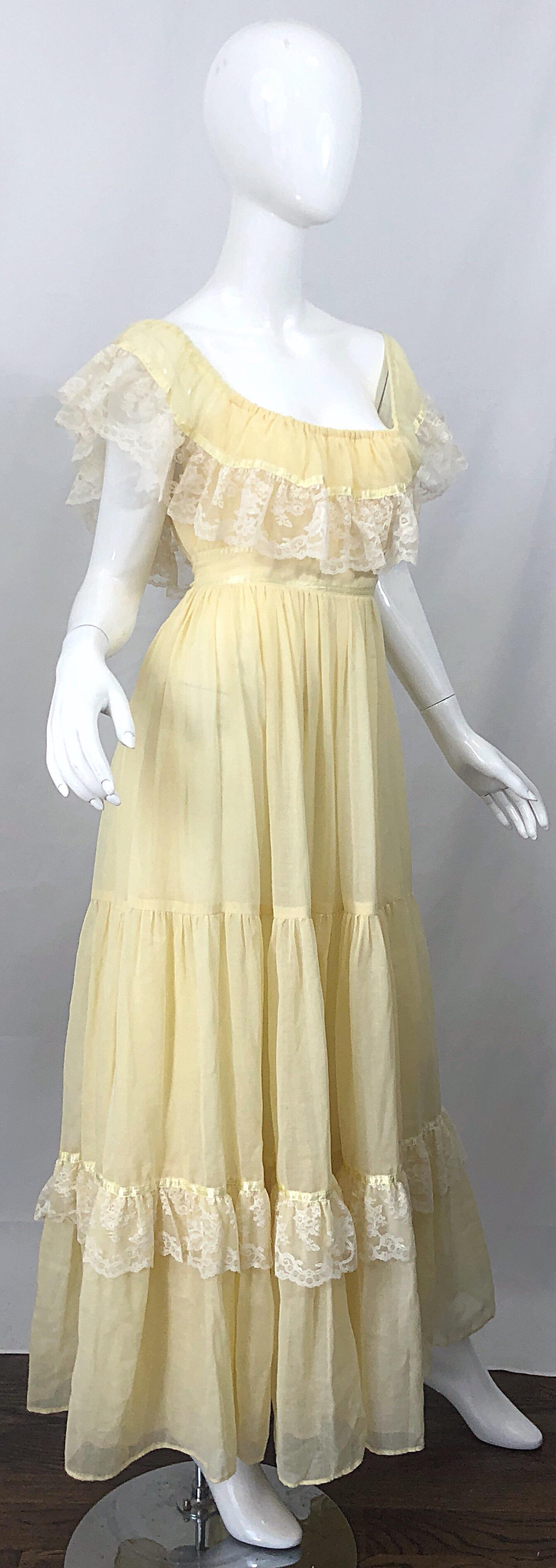 yellow vintage dress