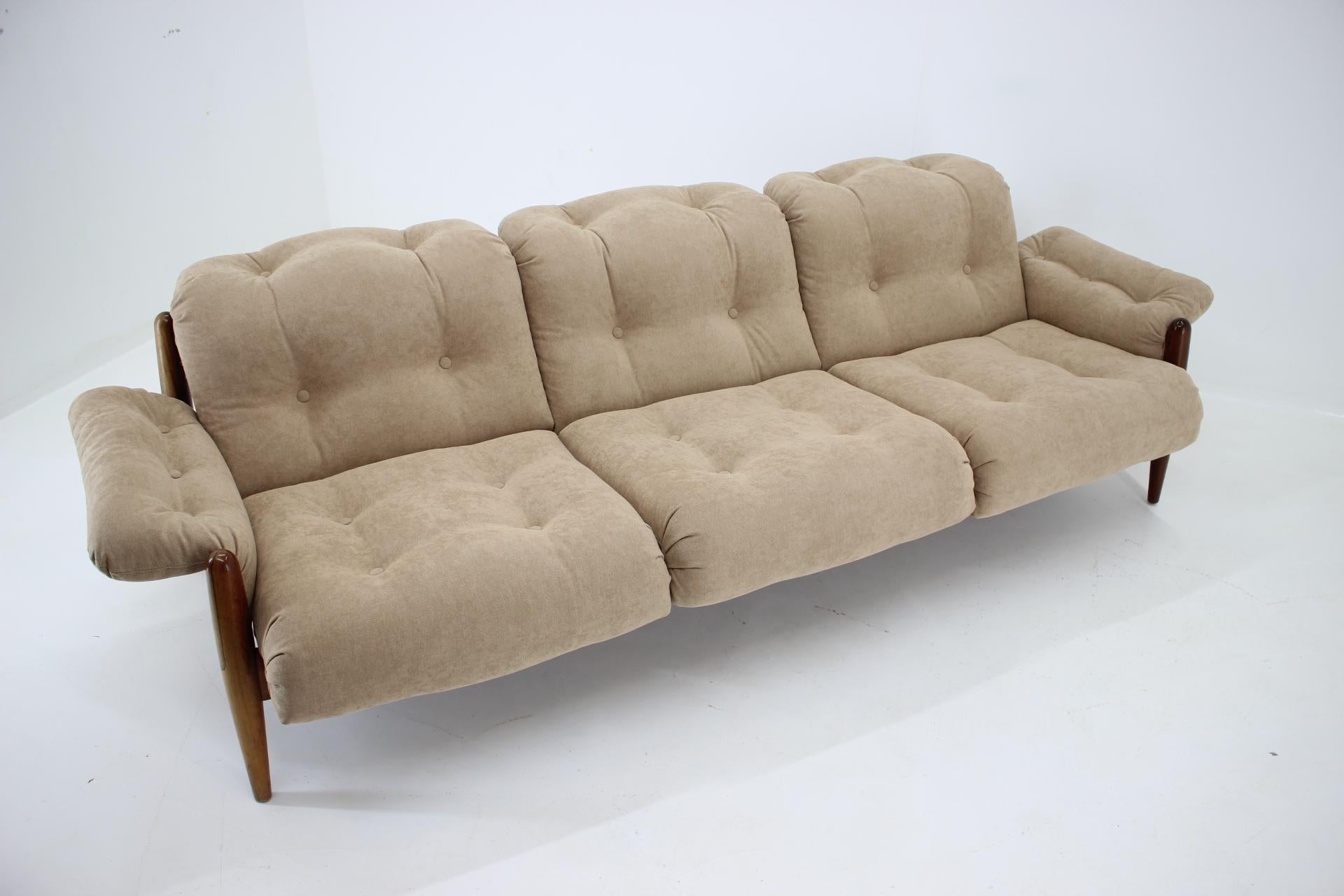 Late 20th Century 1970s Palisander Three-Seat Sofa