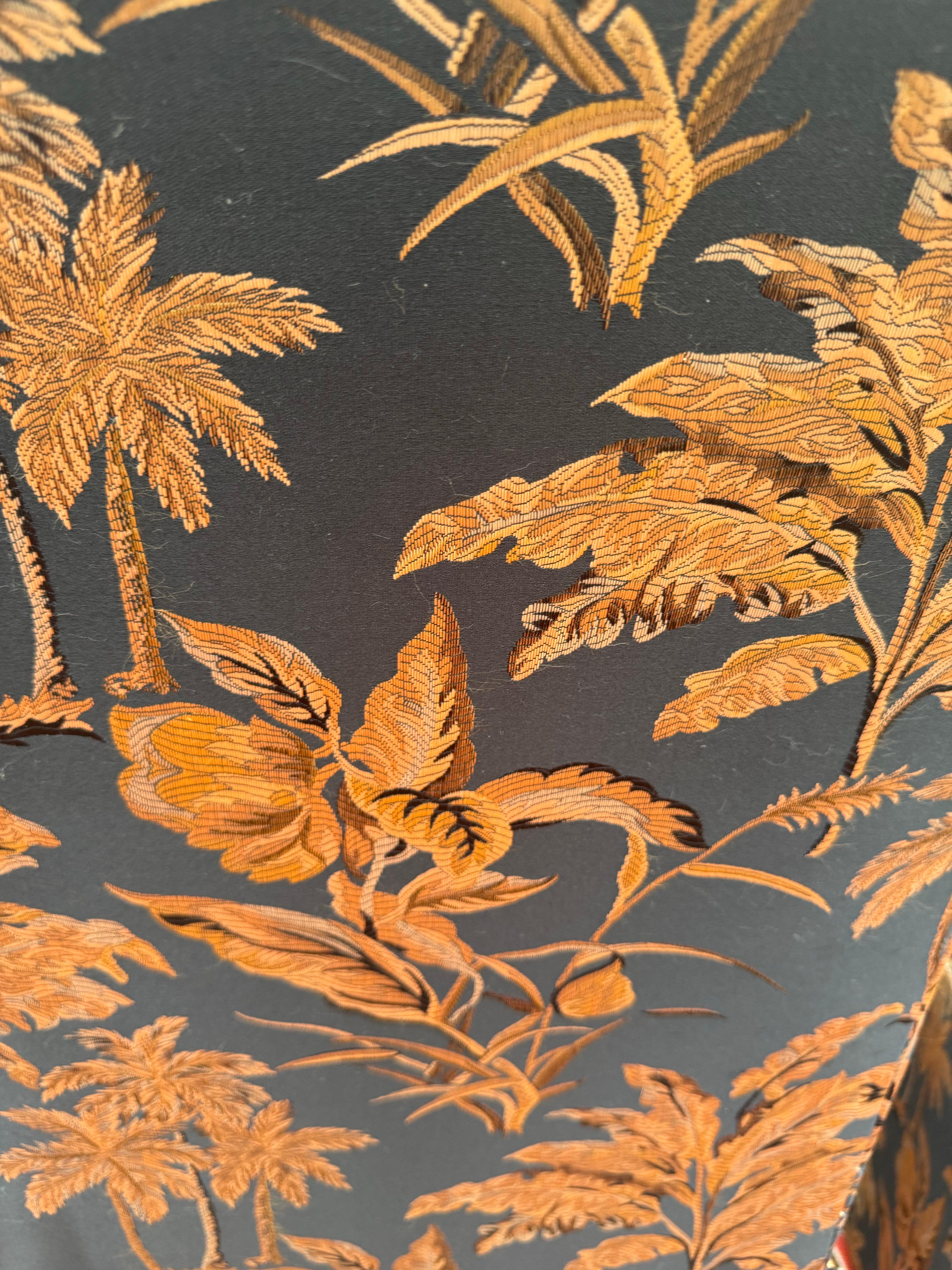 Juego de 4 sillas de comedor estilo Parsons de la década de 1970 Palm Beach Chic Chinoiserie Regencia de Hollywood en venta