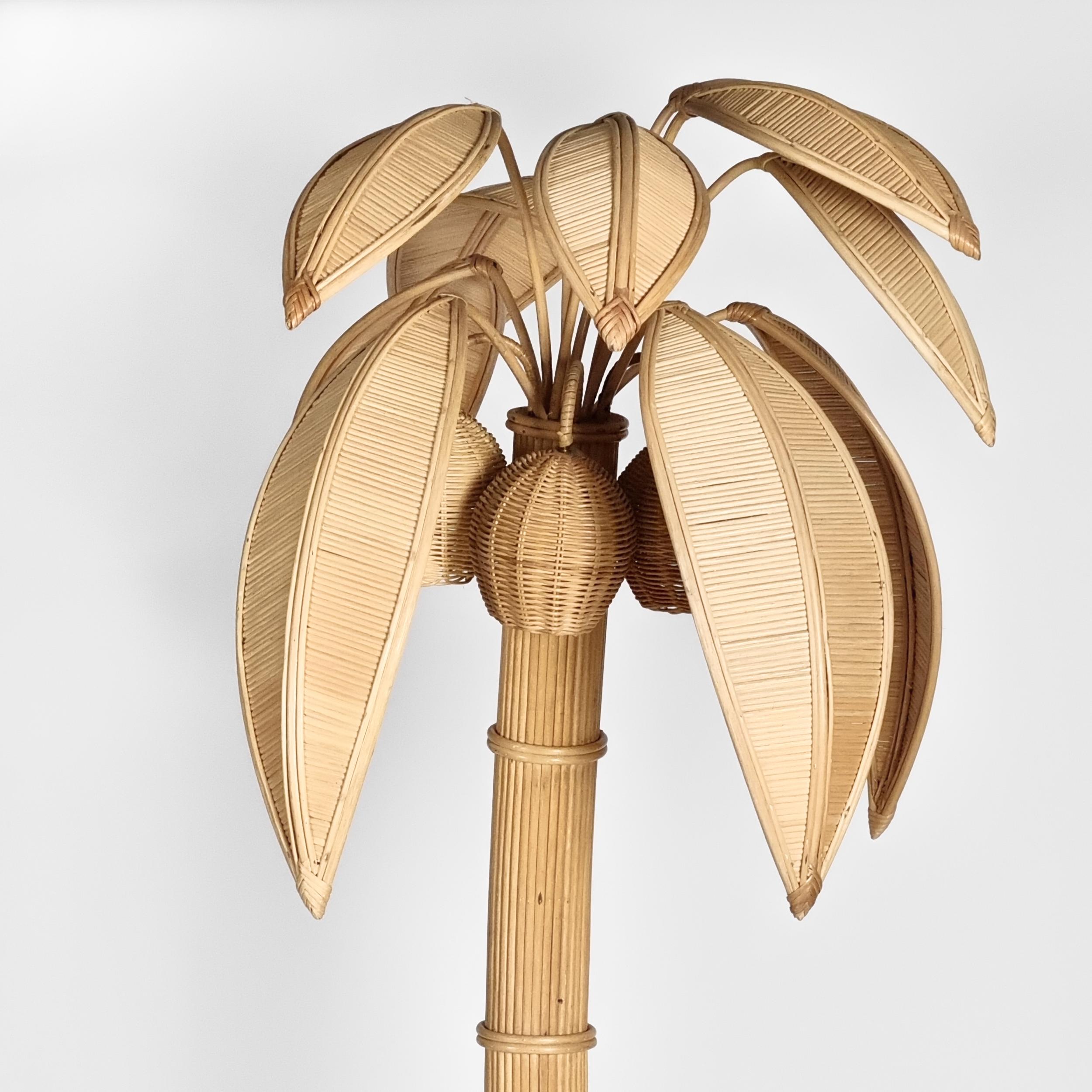 American 1970s Palm Tree Floor Lamp by Mario Lopez Torres