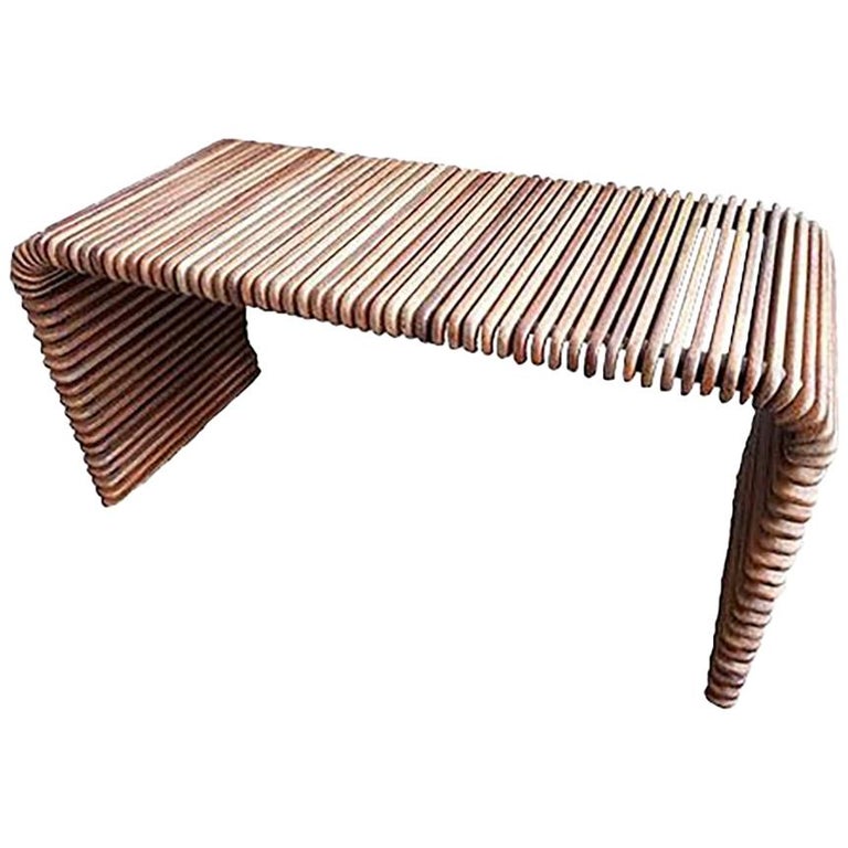 Slatted Console Table 3 For On, Industrial Slatted Wood Console Table