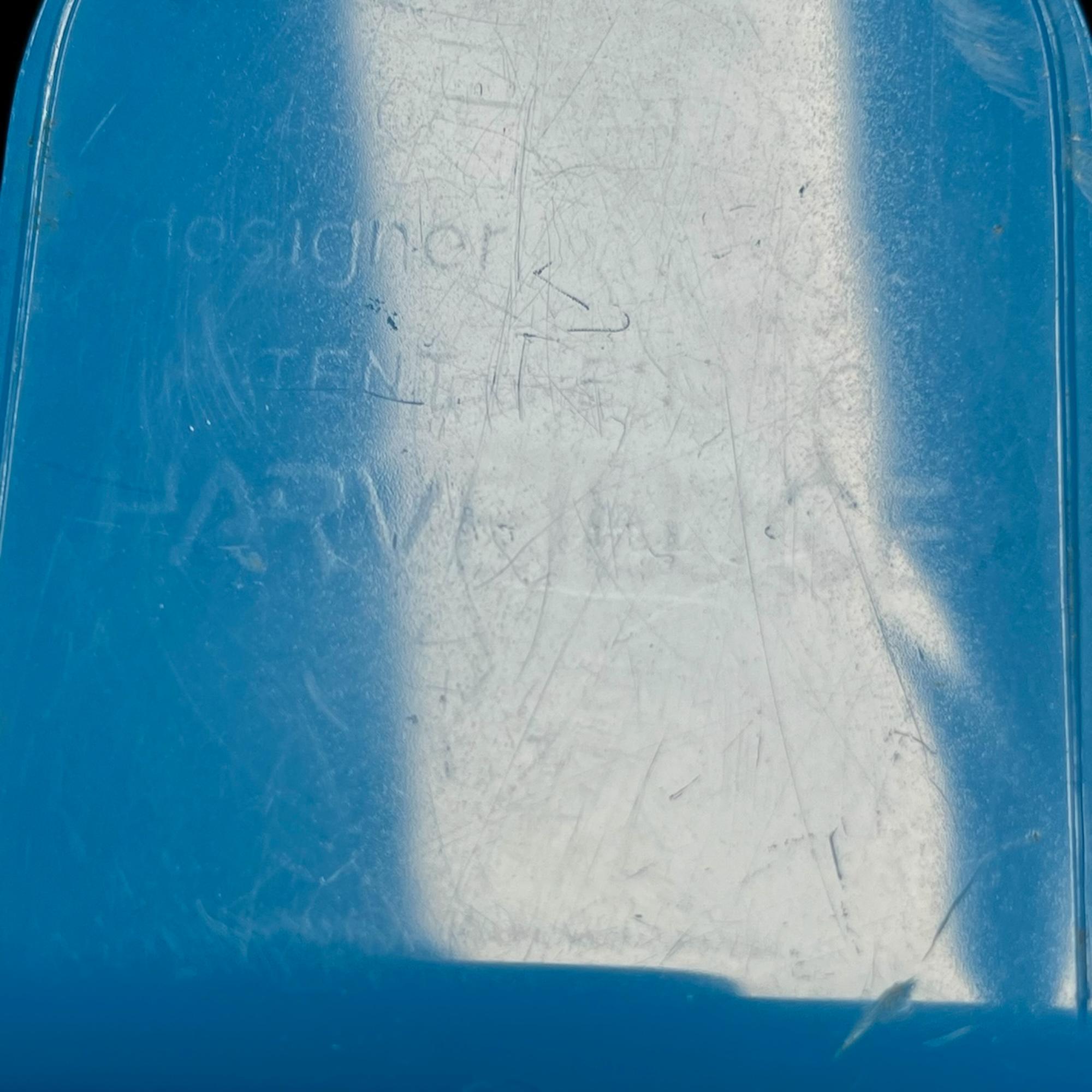 Lampada da scrivania blu 'Panda' di Ambrogio Pozzi per Harveiluce Italia, anni '70 in vendita 3