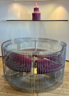 1970s 'Pantonova' Dining Table and 6 Chairs by Verner Panton