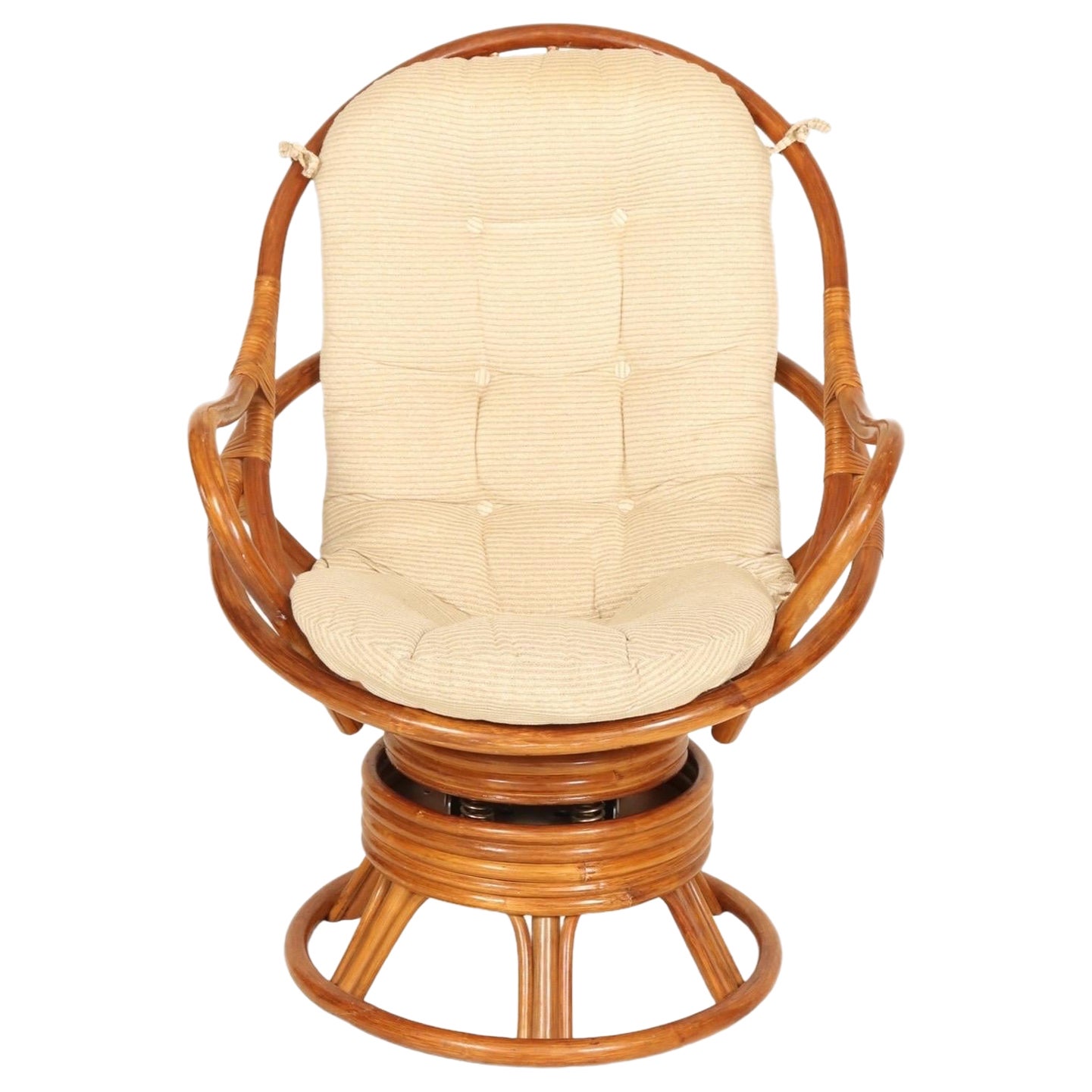 1970's Papasan Style Lounge Stuhl