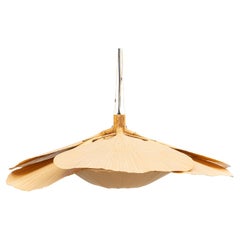 1970s Paper, Bamboo and Metal Ceiling Lamp by Ingo Maurer